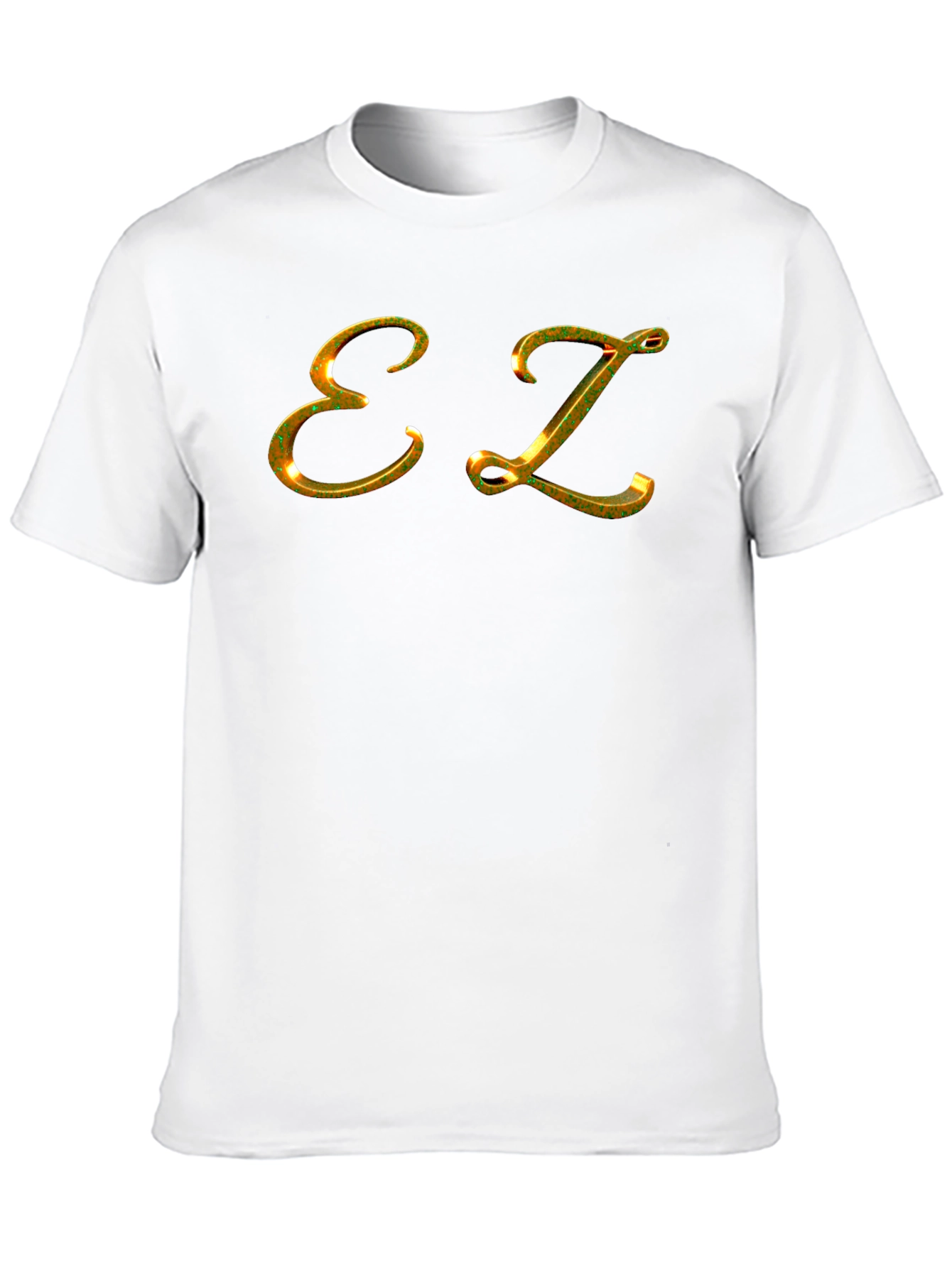 Black EZ Golden Letter T-Shirt - Mens Black Short Sleeve view 10