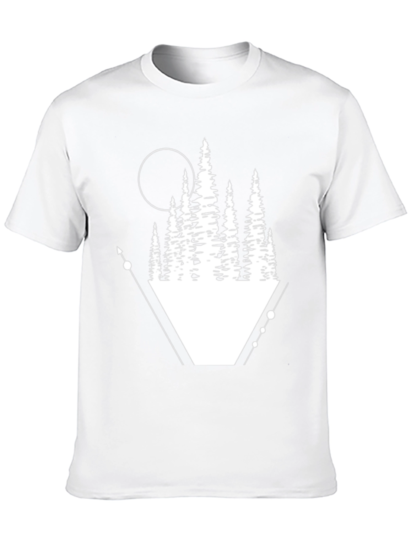 Geometric Forest Graphic Tee - Black T-Shirt - 10