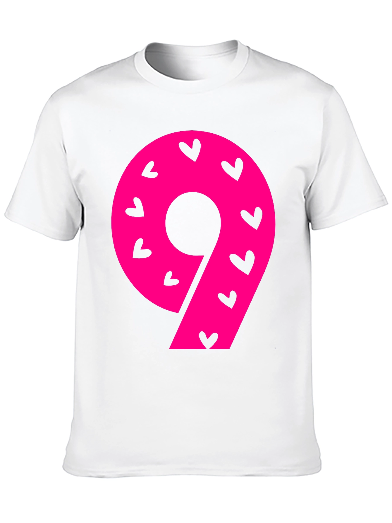 Black Number 9 Heart Print T-Shirt view 10