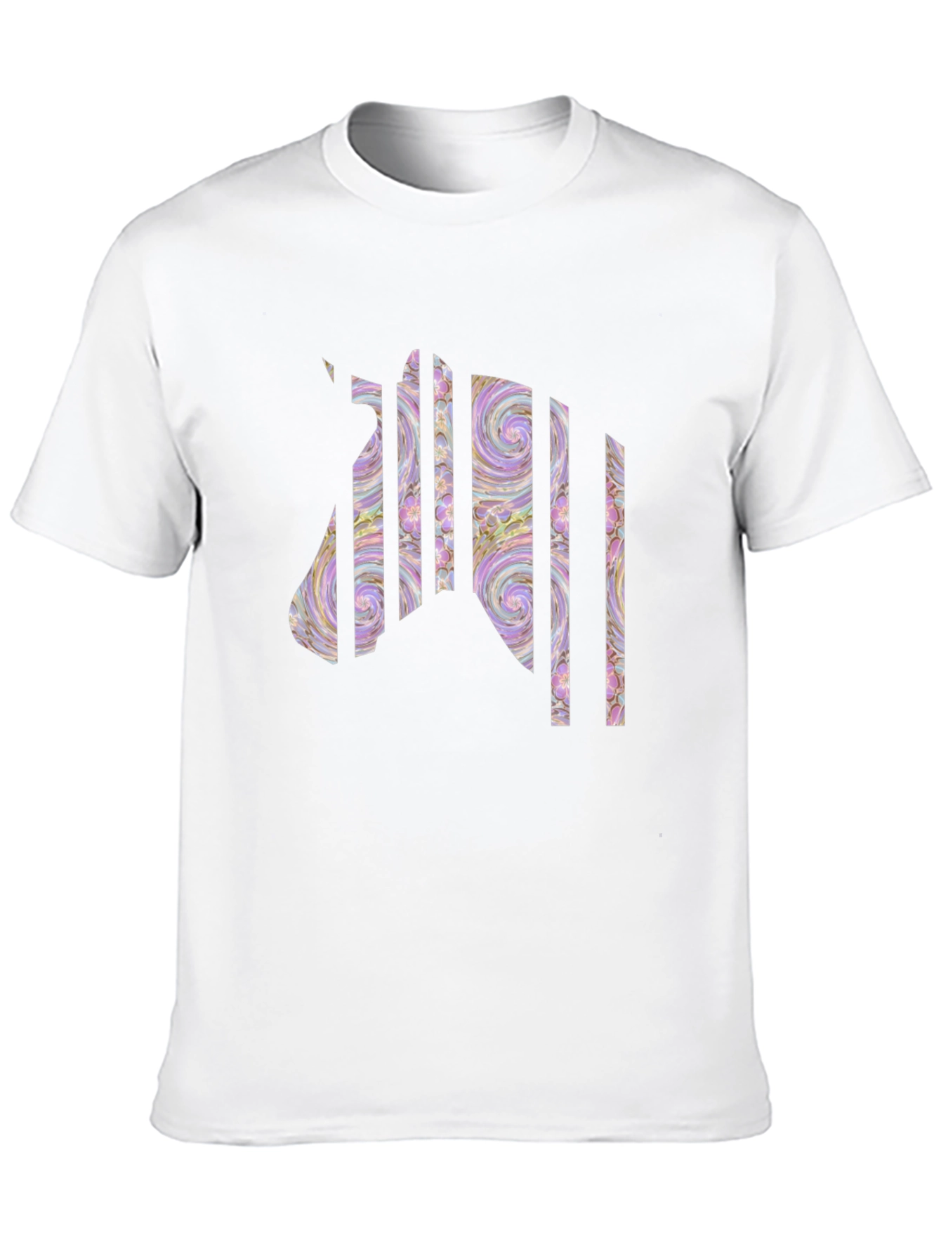 Black Abstract Zebra T-Shirt: Unique Graphic Tee view 10