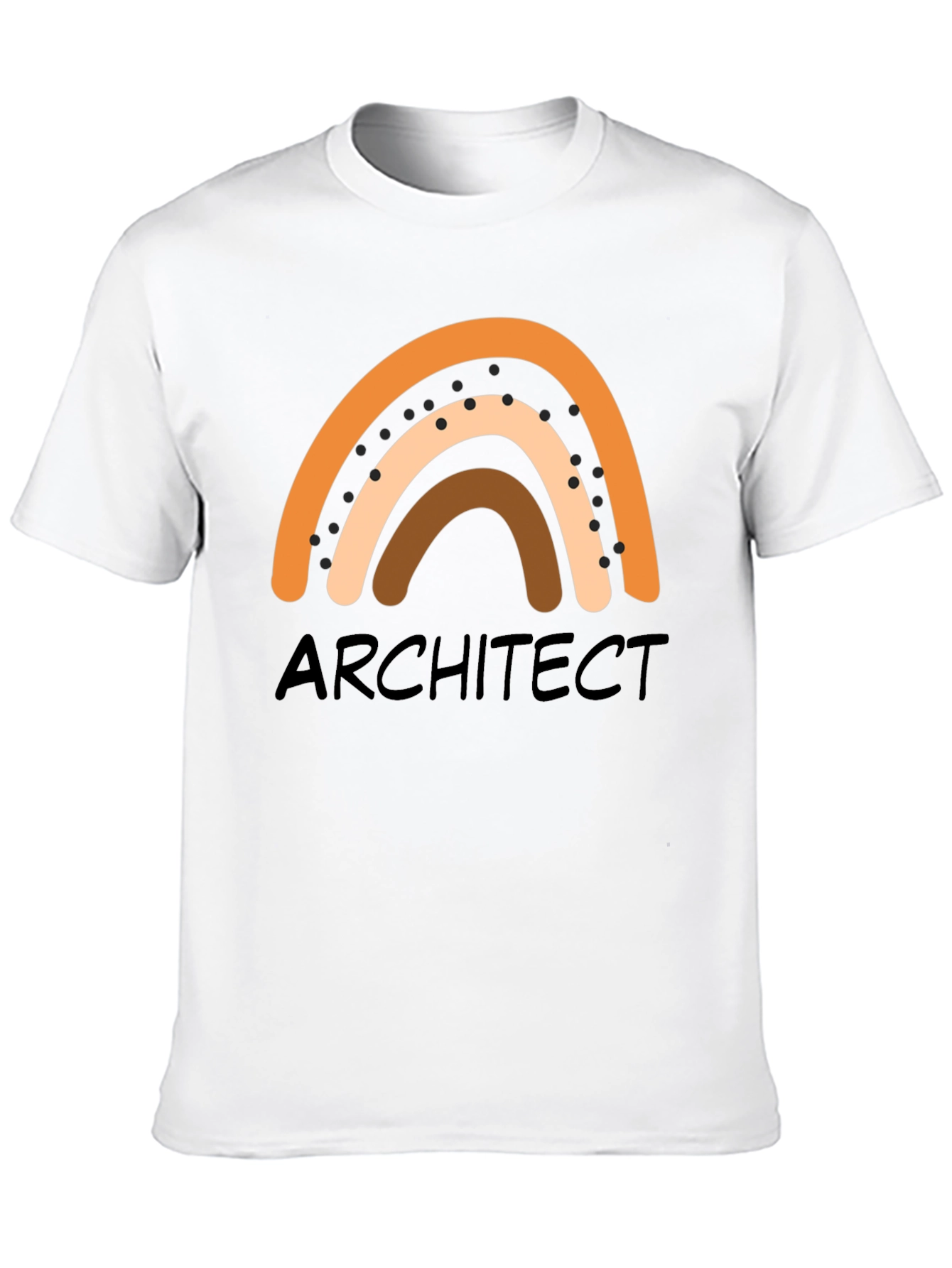 Black Architect Rainbow Graphic T-Shirt - Unisex Crew Neck view 10