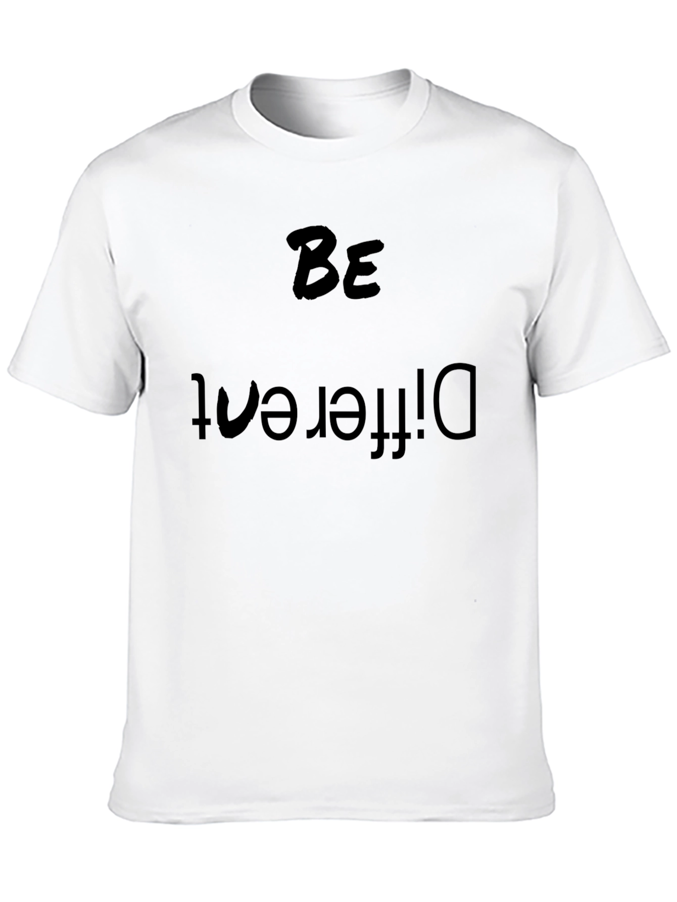 Black Be Different Black Tee - Statement T-Shirt view 10