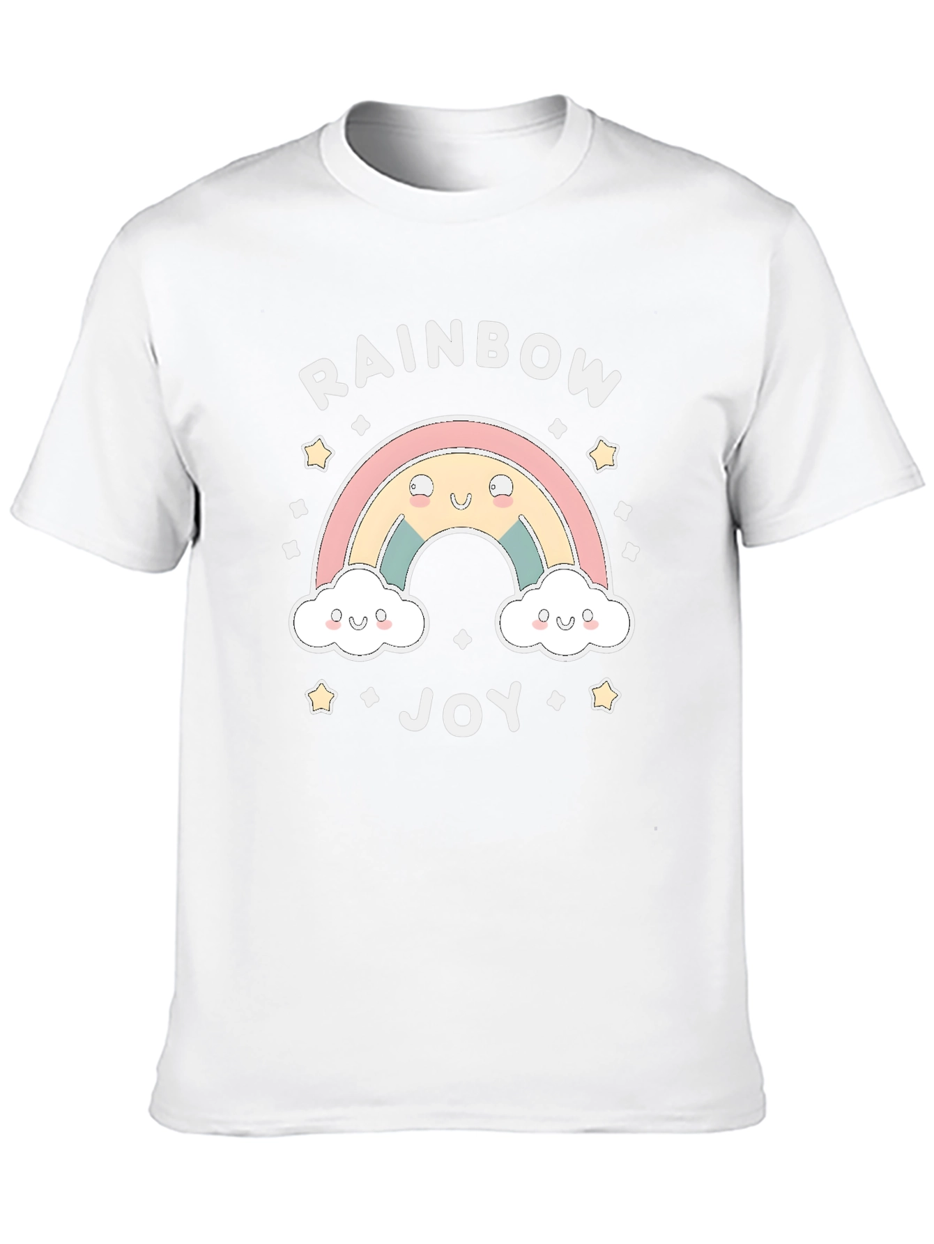 Black Rainbow Joy Graphic Tee - Cute Kawaii Shirt view 10