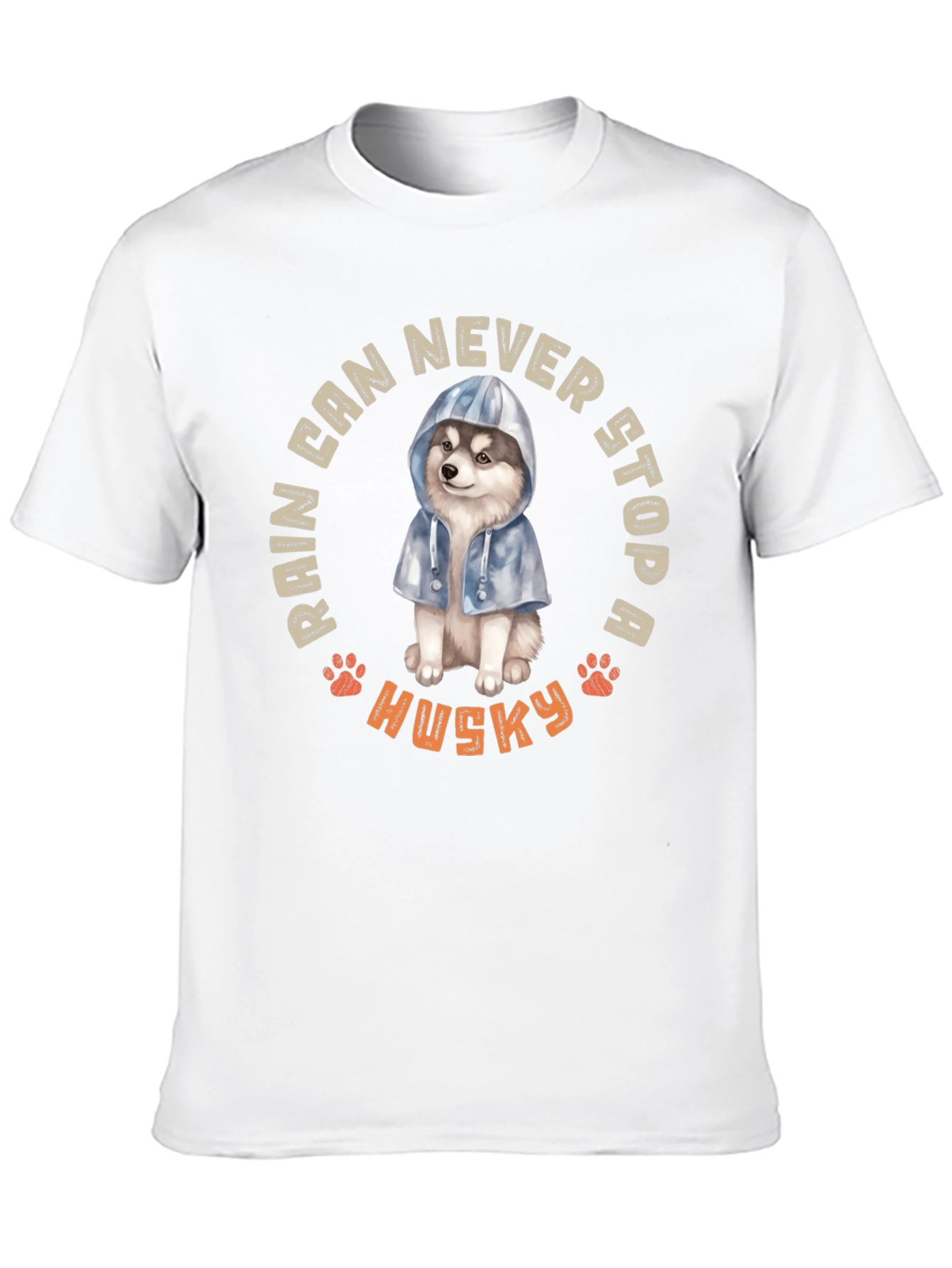 Black Husky Rain Can Never Stop Me T-Shirt view 10