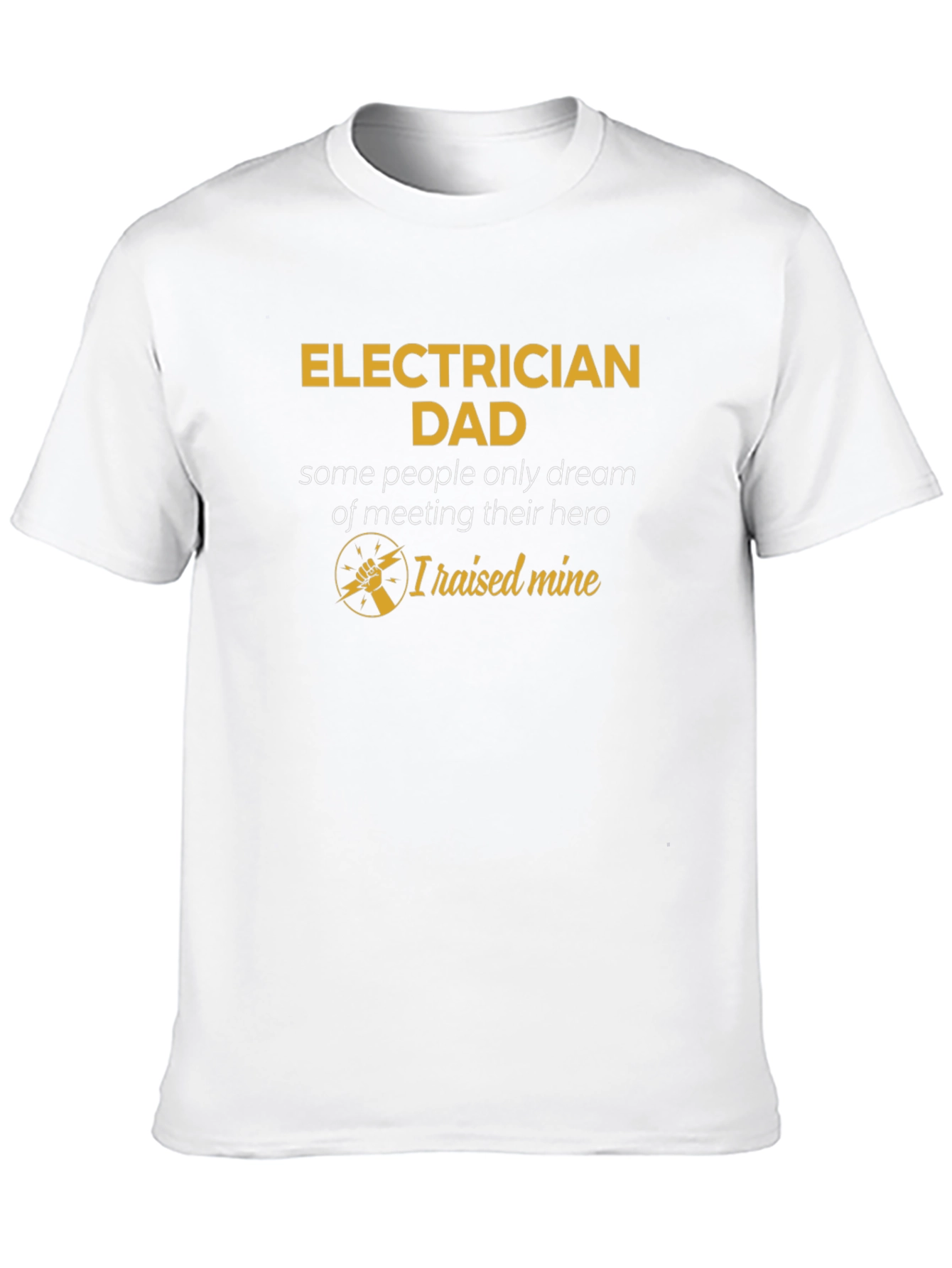 Black Electrician Dad Hero Graphic Tee - Father's Day Gift view 10