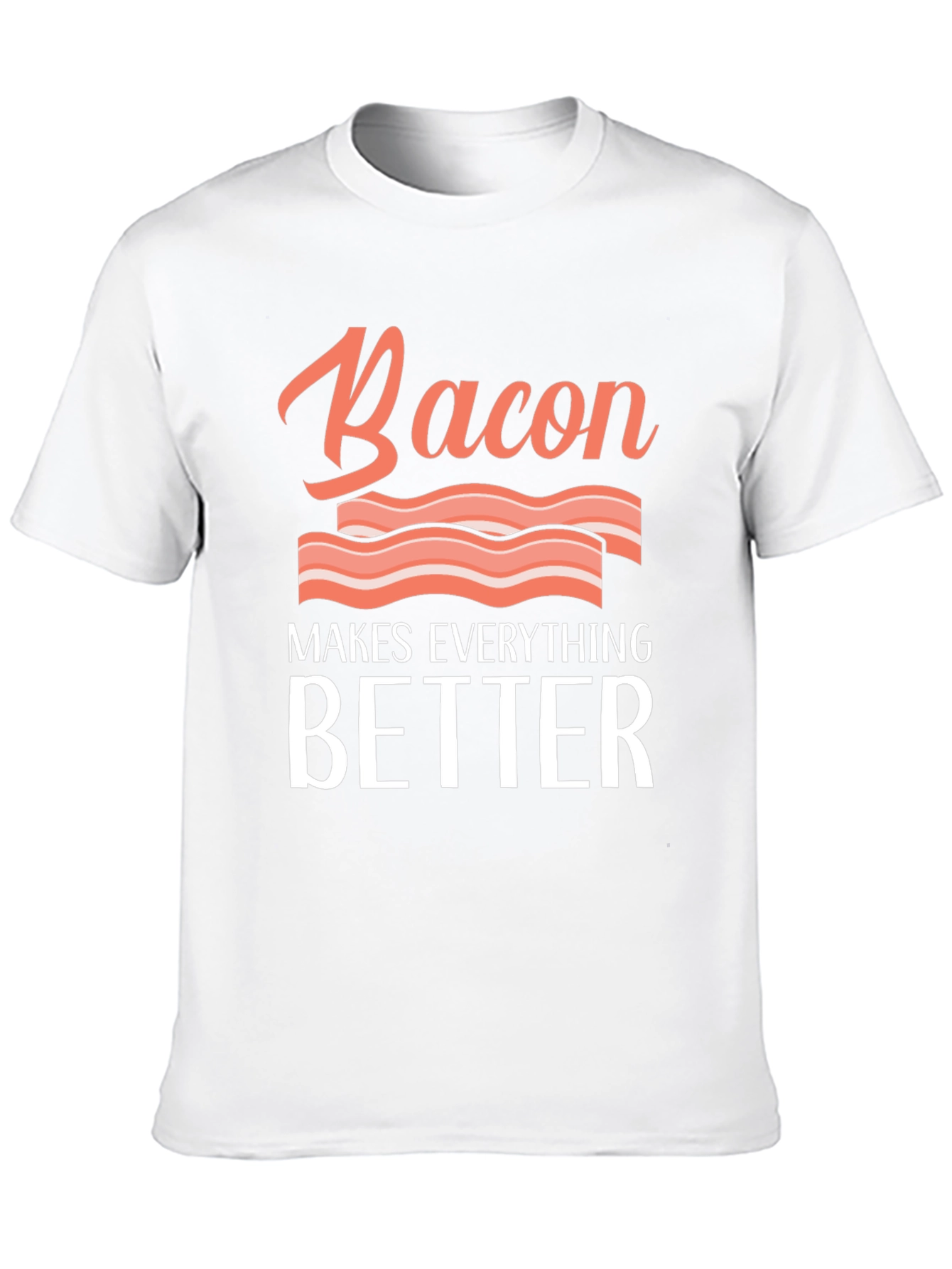 Black Bacon Makes Everything Better Graphic Tee view 10