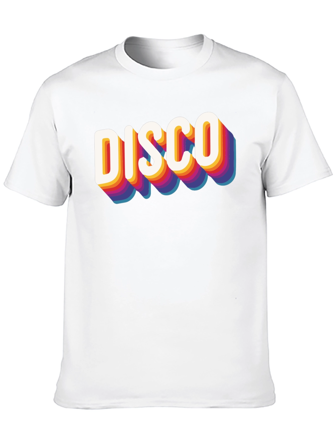 Black Retro Disco Graphic Tee - Black Cotton Blend view 10