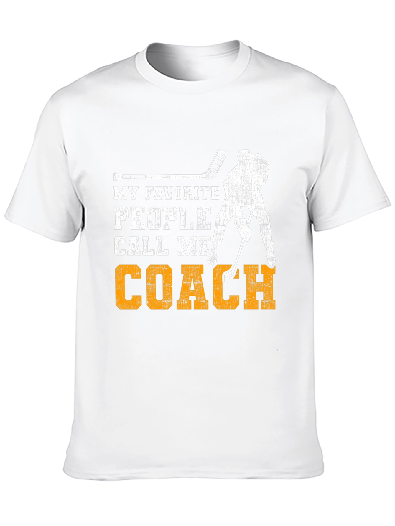 Black Hockey Coach T-Shirt - My Favorite People Call Me Coach view 10