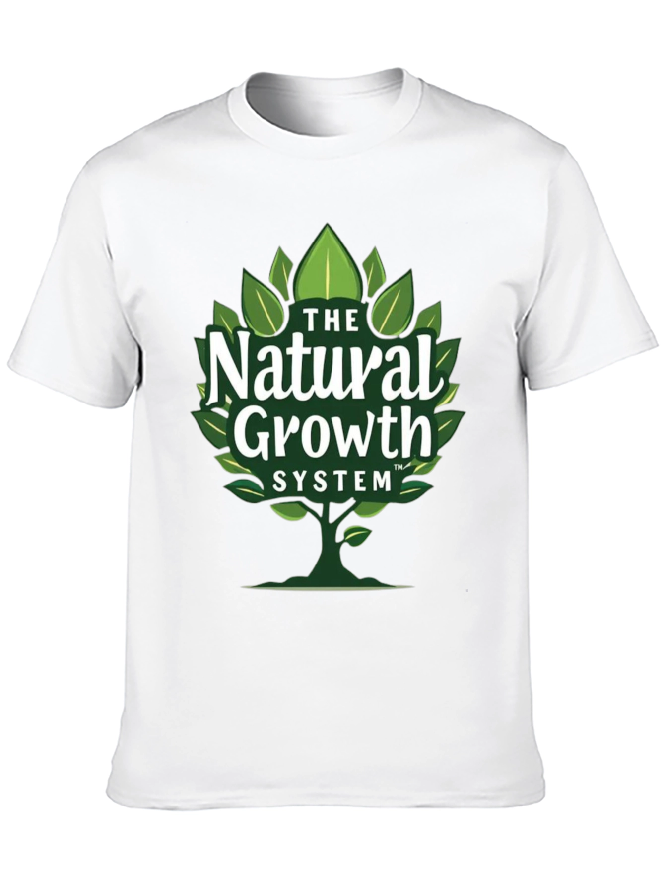 Black Natural Growth System Tree Graphic Tee view 10