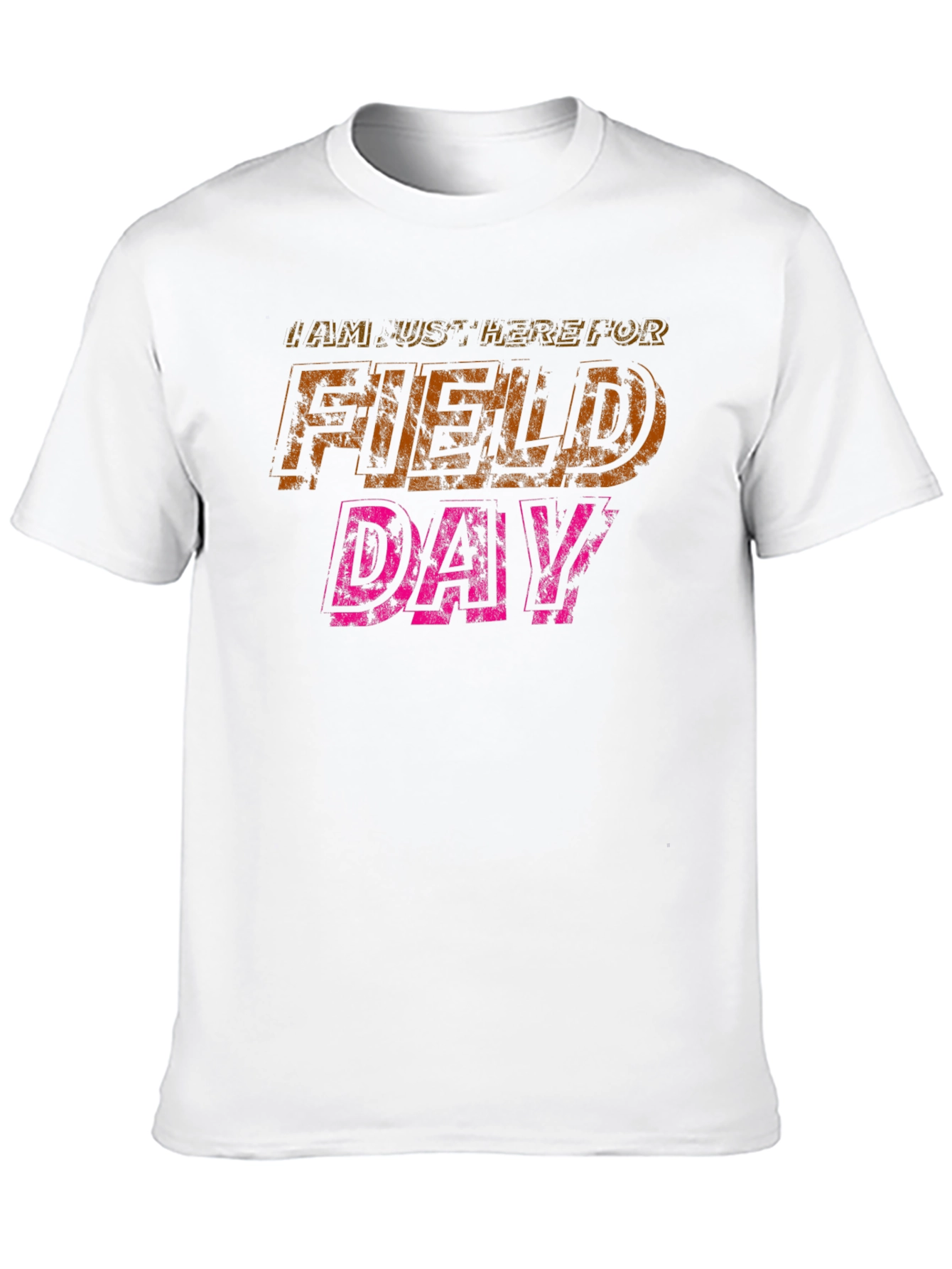 Black I'm Just Here For Field Day Black T-Shirt view 10