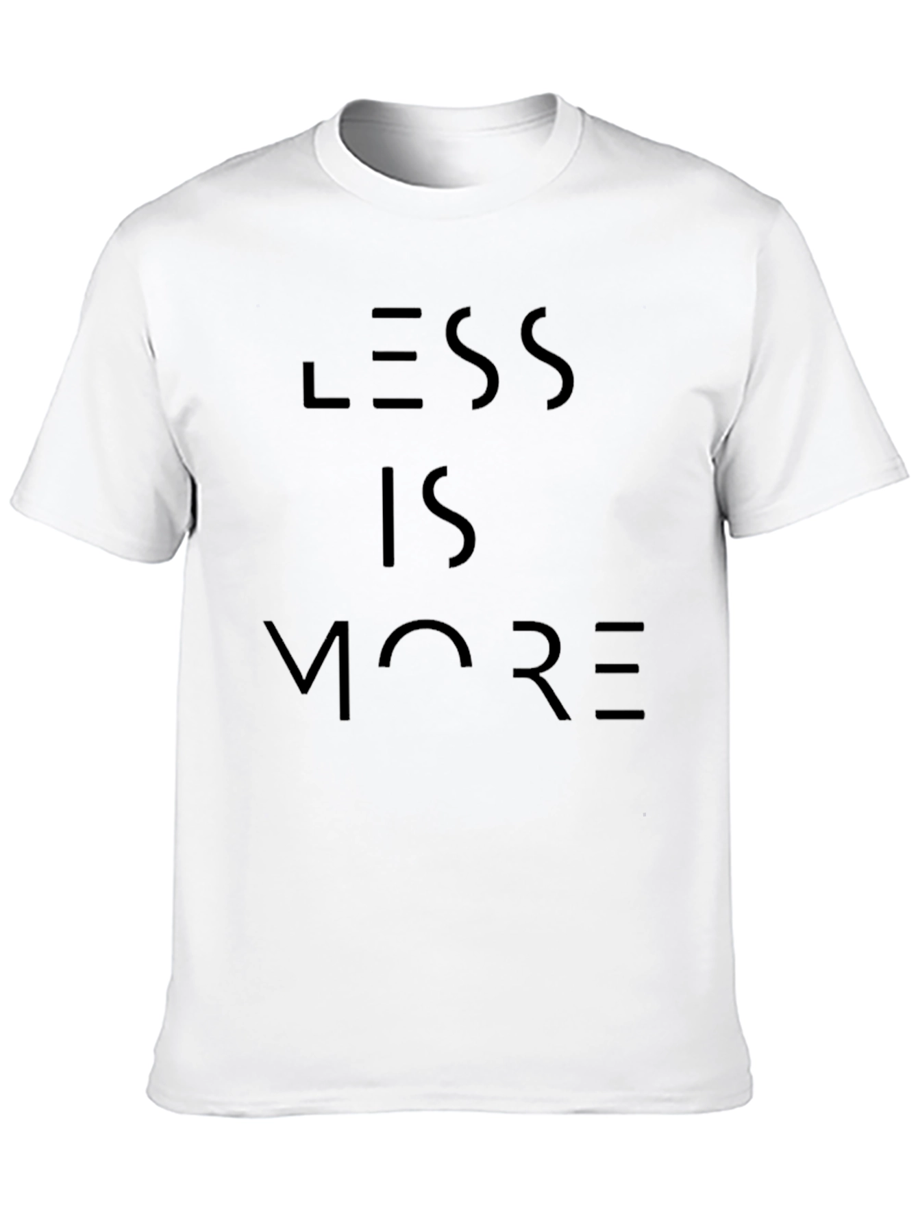 Black Less is More Minimalist Black T-Shirt view 10