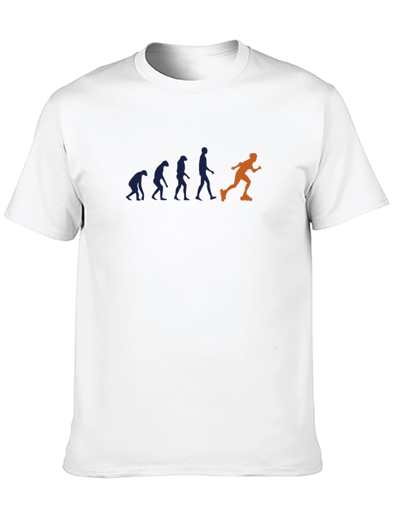 Black Evolution of Inline Skating Men's Black T-Shirt view 10