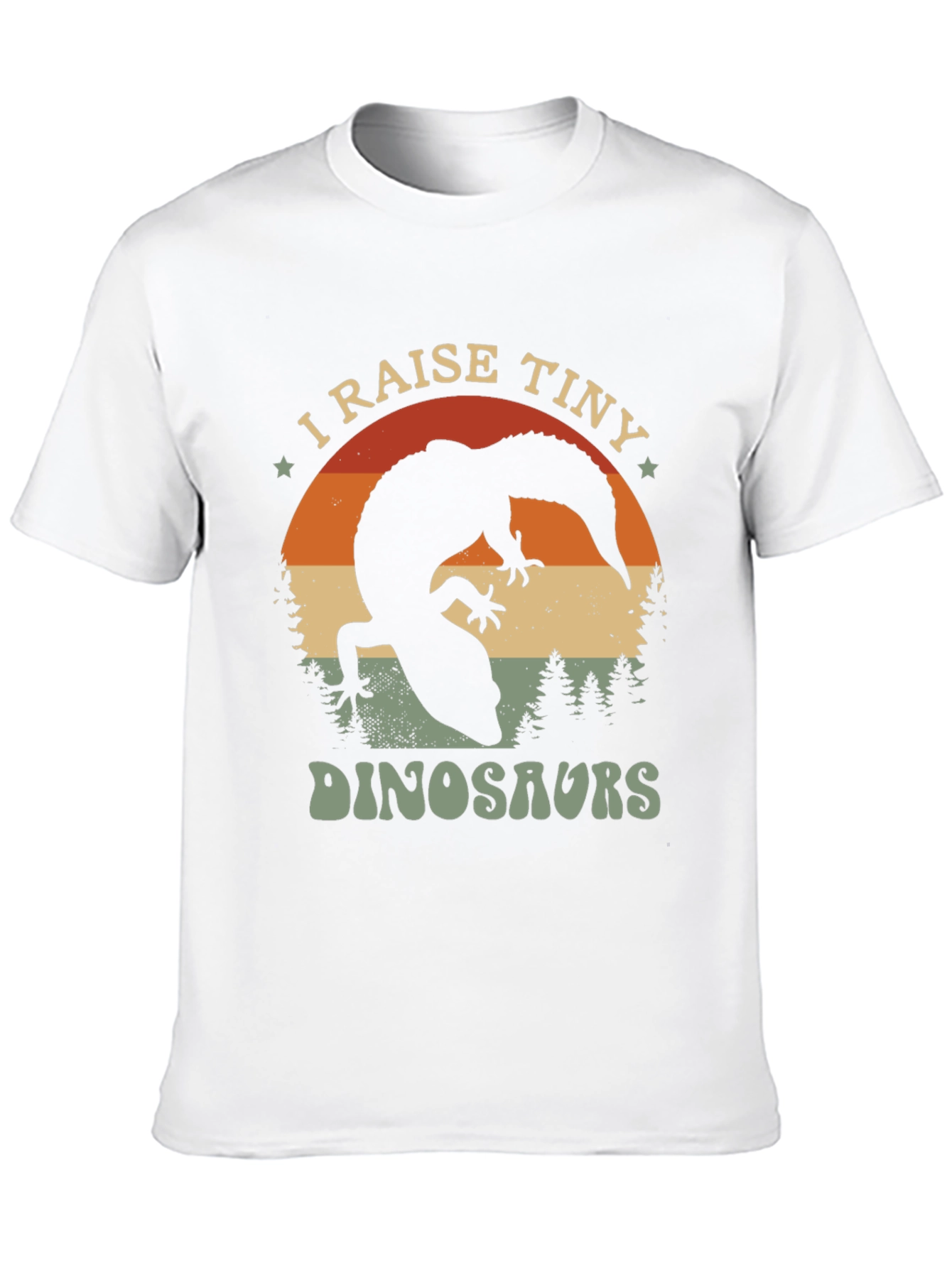 Black I Raise Tiny Dinosaurs T-Shirt view 10