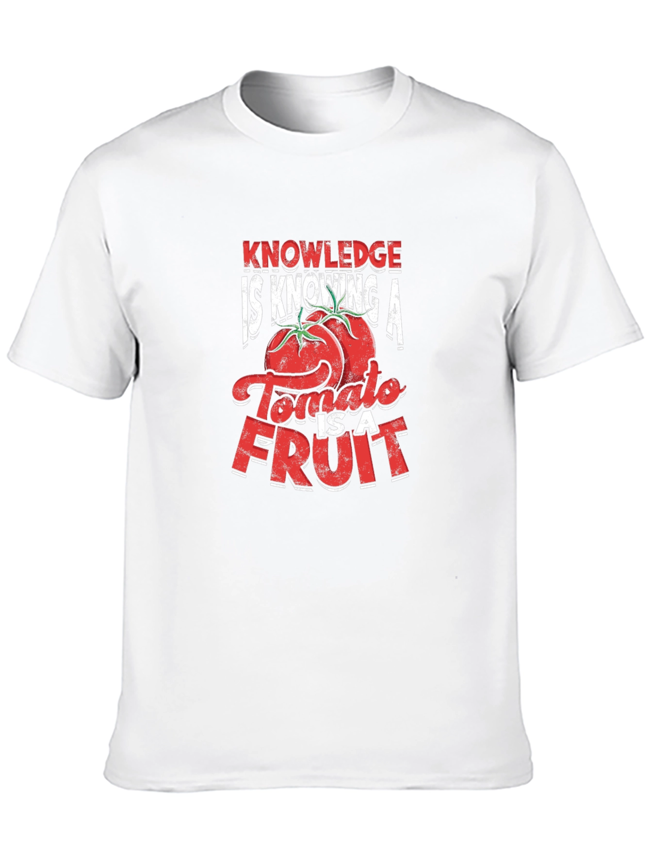 Black Tomato is a Fruit T-Shirt - Knowledge is Knowing view 10