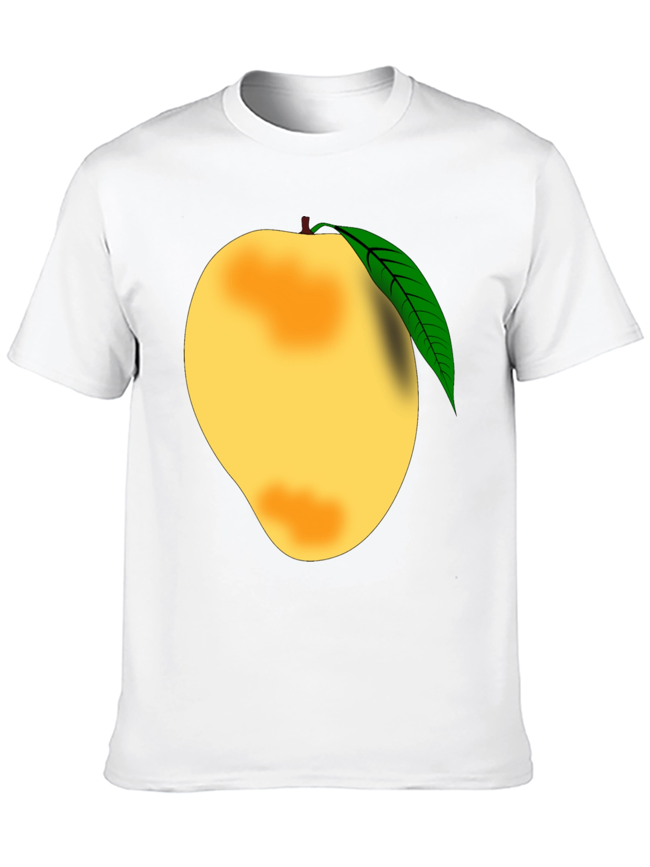 Black Mango Graphic Tee - Fruit Lover's Black T-Shirt view 10