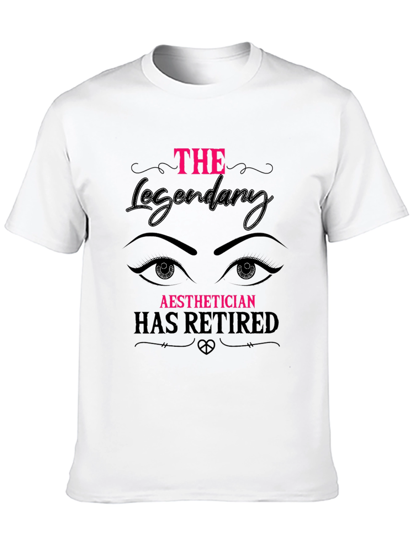 Black Retired Aesthetician T-Shirt - Legendary Gift! view 10