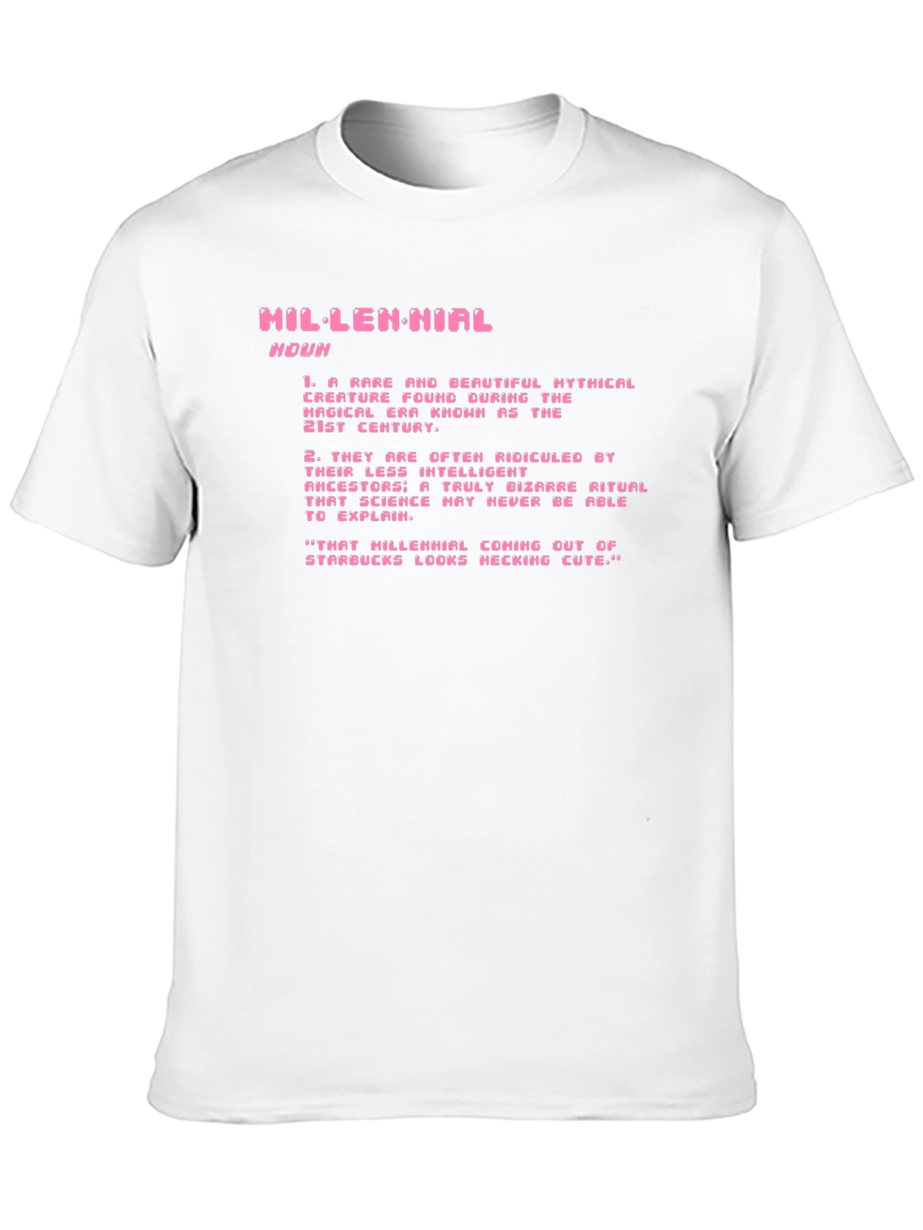 Black Millennial Definition Graphic Tee - Black view 10