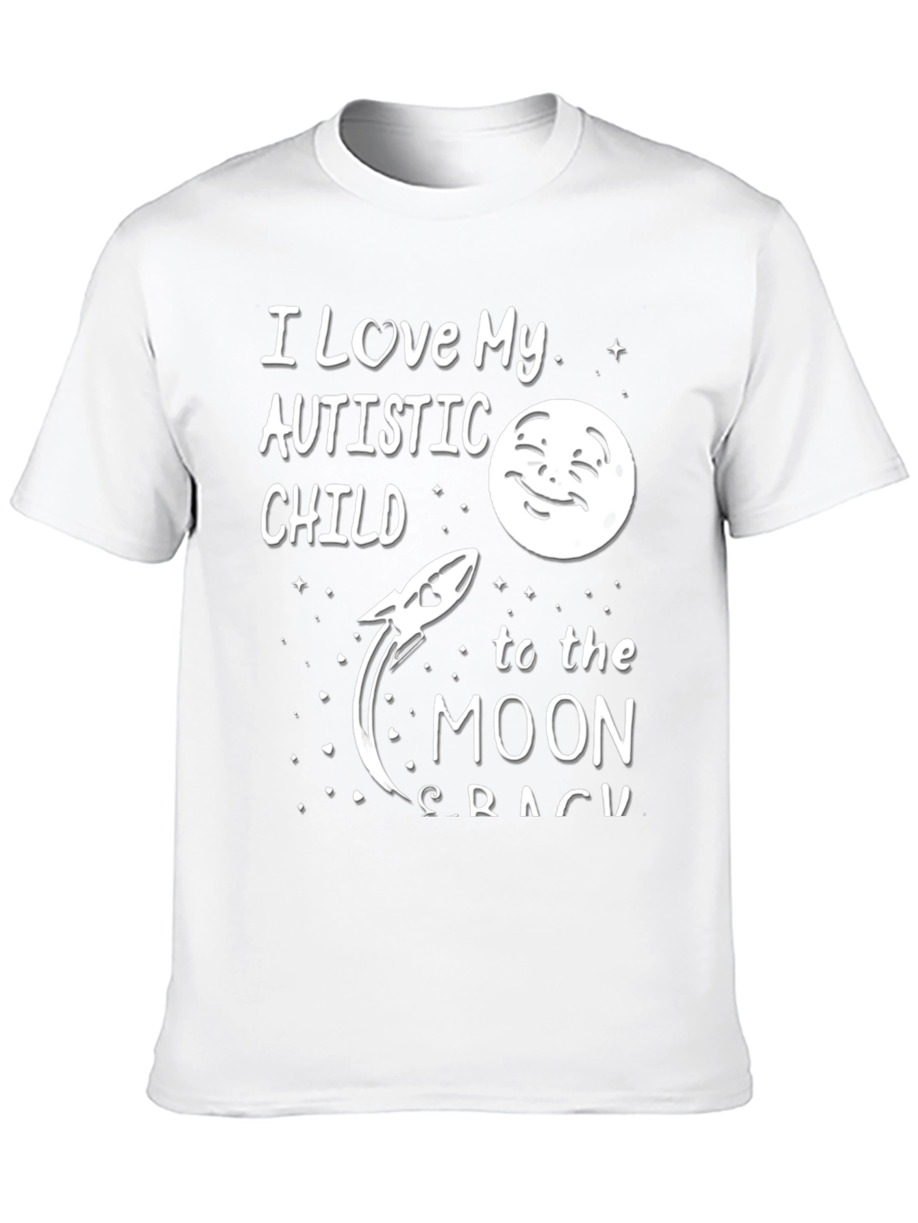 Black I Love My Autistic Child To The Moon T-Shirt view 10