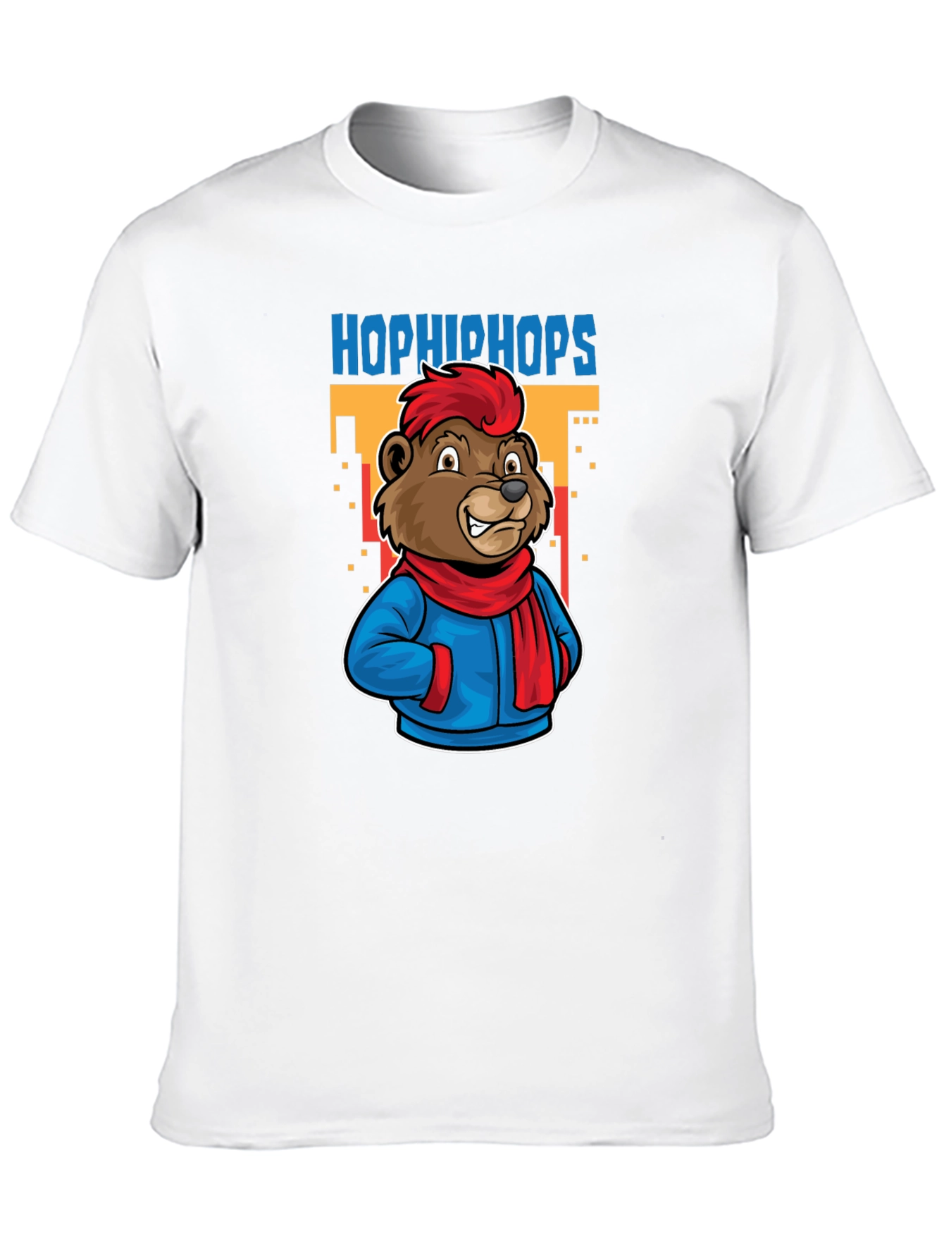 Black Hop Hip Hops Bear T-Shirt - Urban Cartoon Style view 10