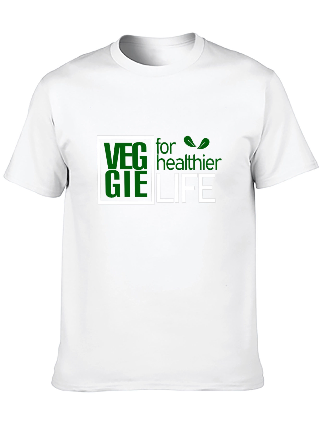 Black Veggie for Healthier Life Black T-Shirt view 10
