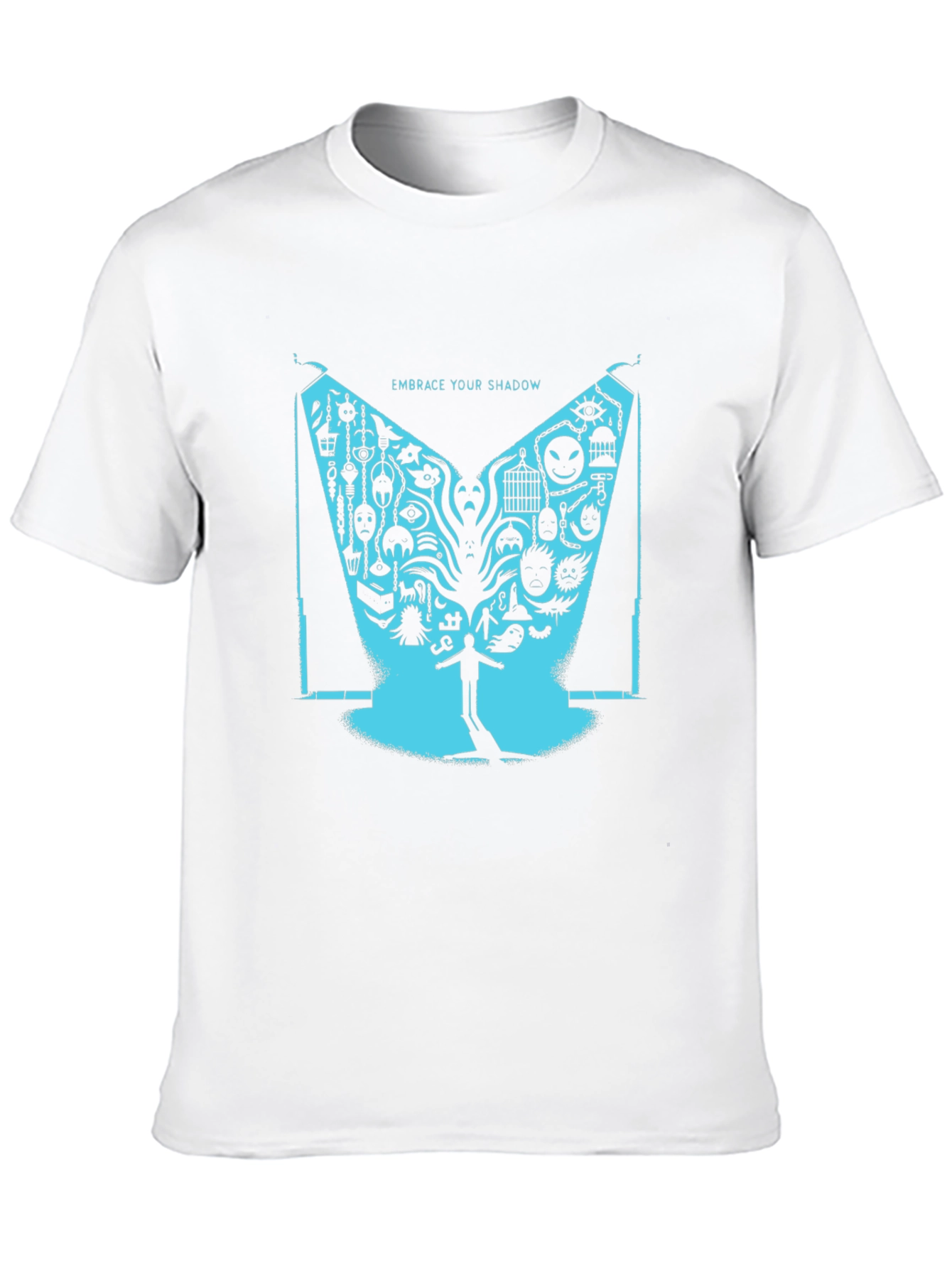 Black Embrace Your Shadow Graphic T-Shirt view 10