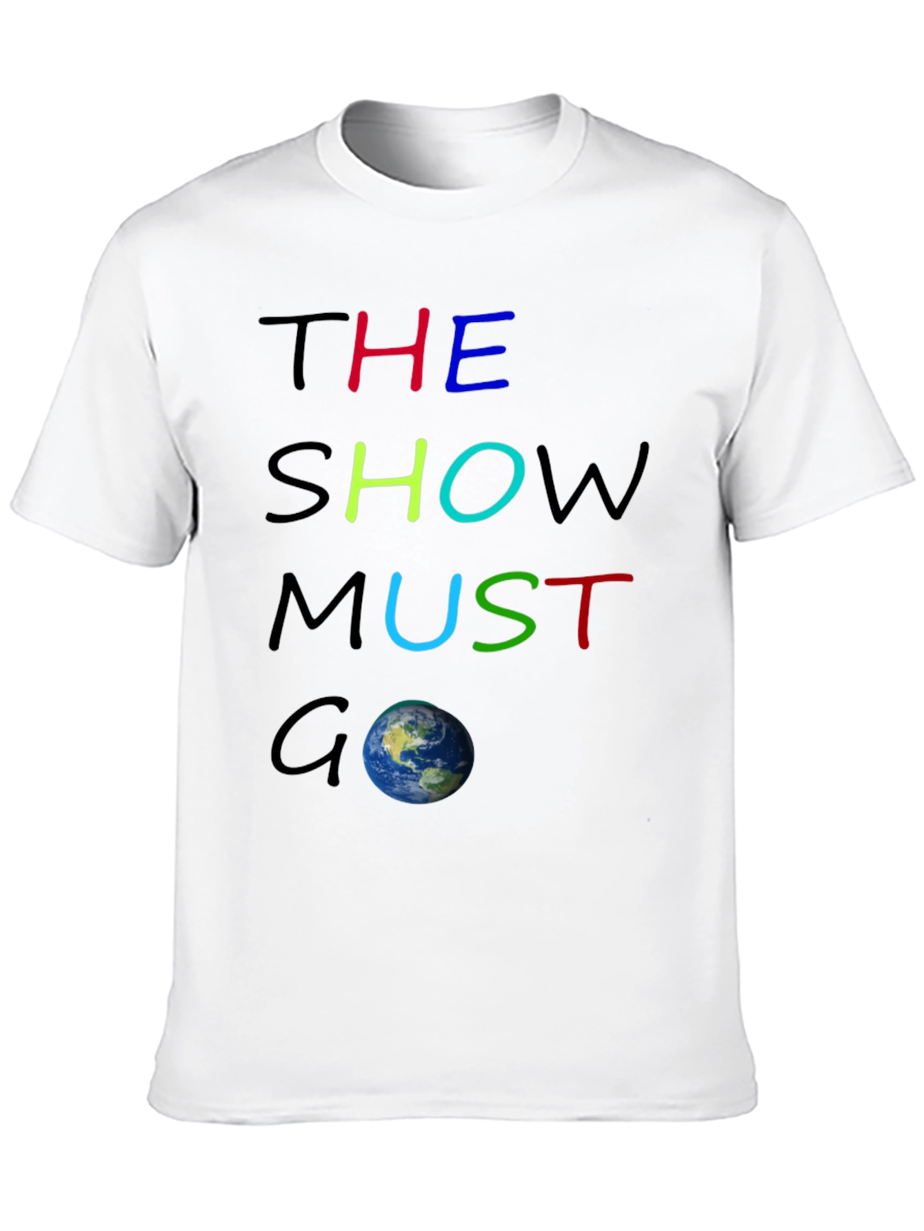 Black The Show Must Go On Graphic Tee view 10