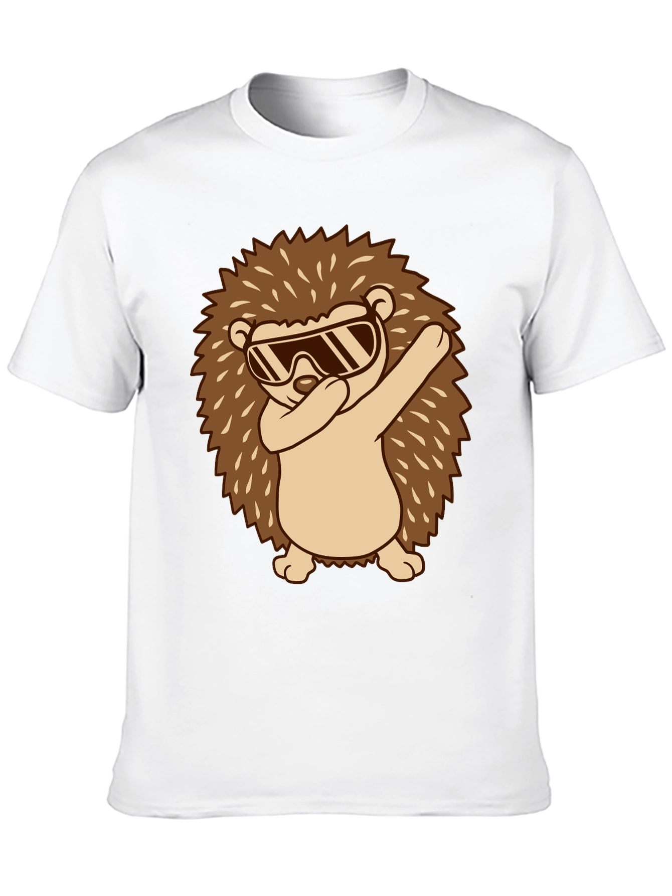 Black Dabbing Hedgehog Graphic Tee - Cool & Fun! view 10
