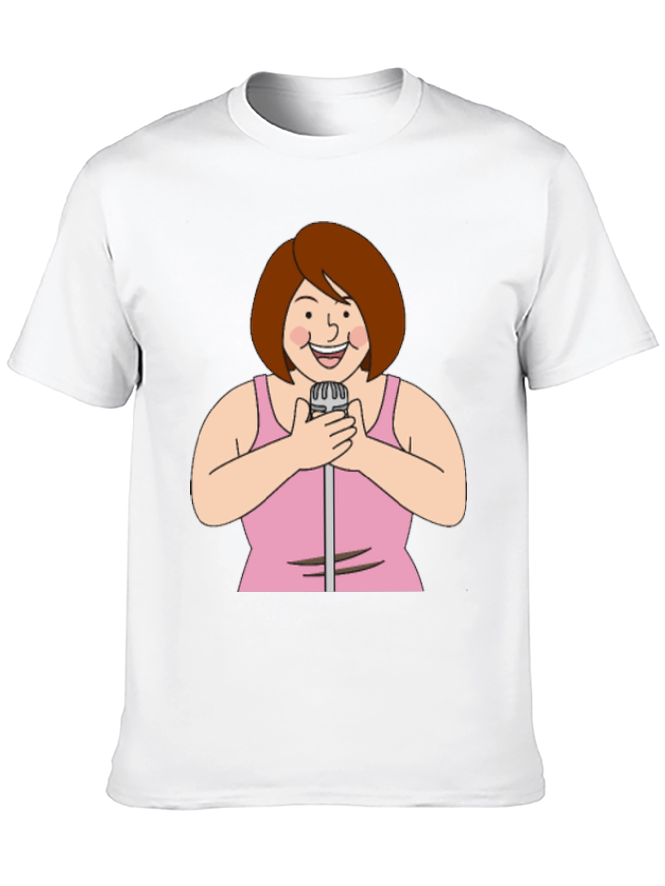 Cartoon Singer Graphic Tee - 10
