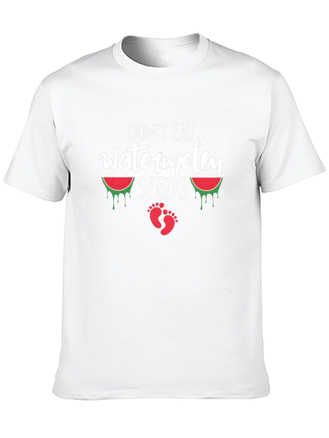 Black Don't Eat Watermelon Seeds T-Shirt Funny Pregnancy Tee view 10