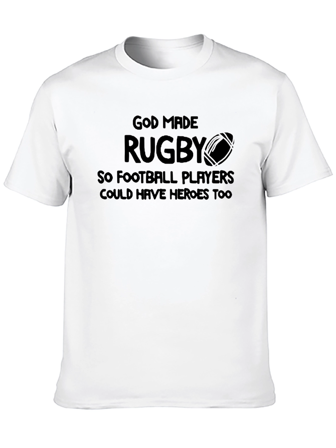 Black God Made Rugby T-Shirt view 10