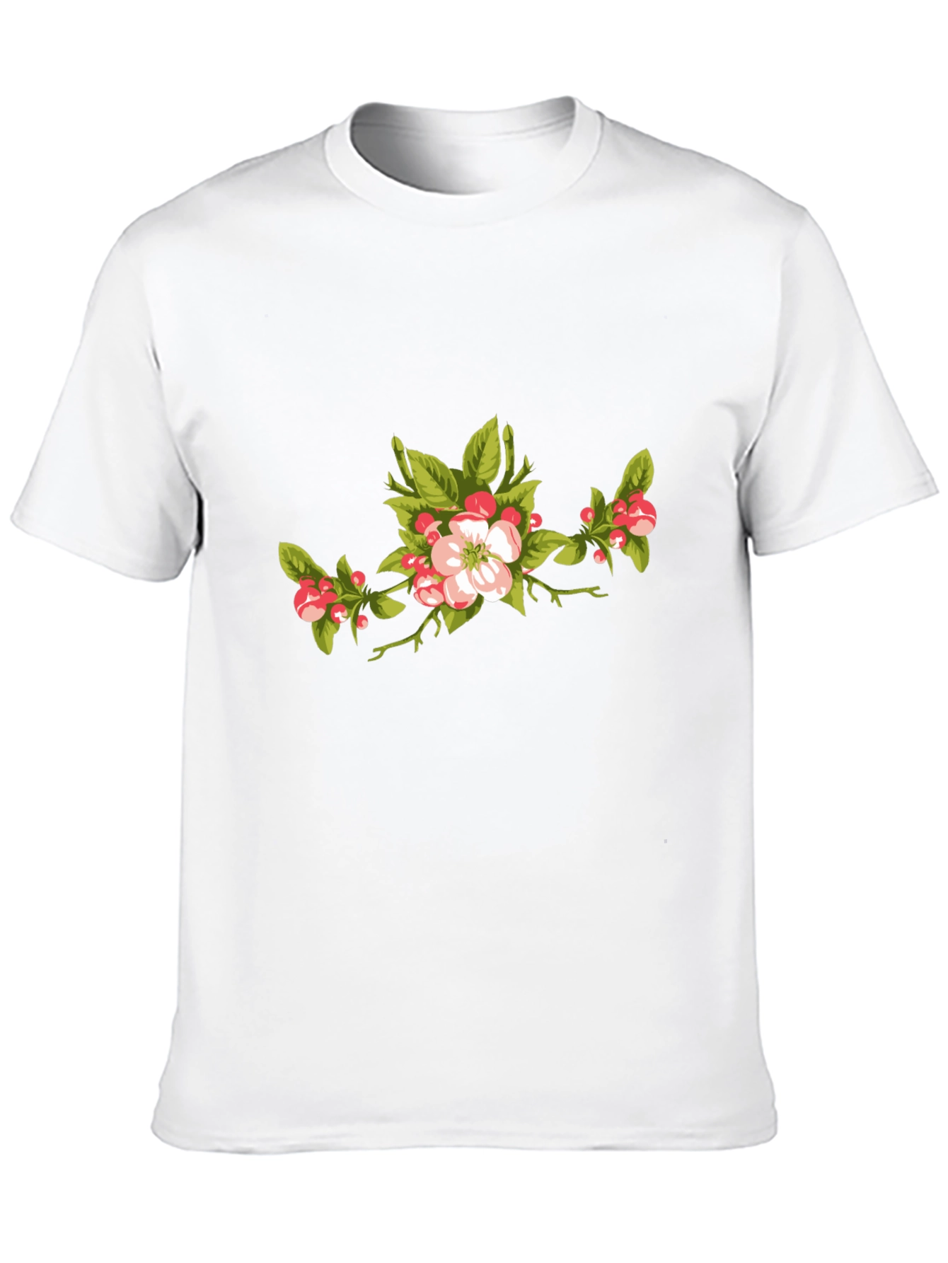 Black Floral Branch Graphic T-Shirt view 10