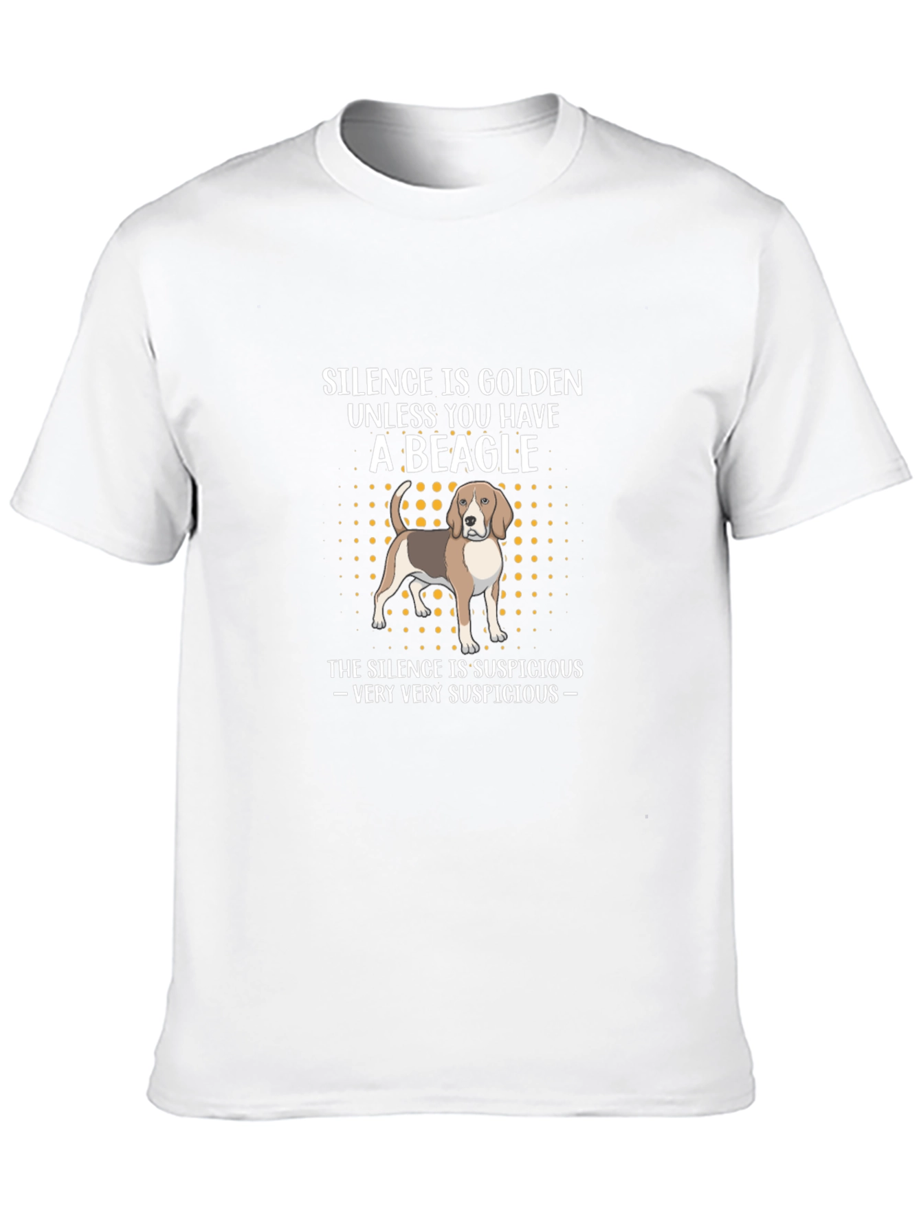 Black Silence is Golden Beagle T-Shirt view 10