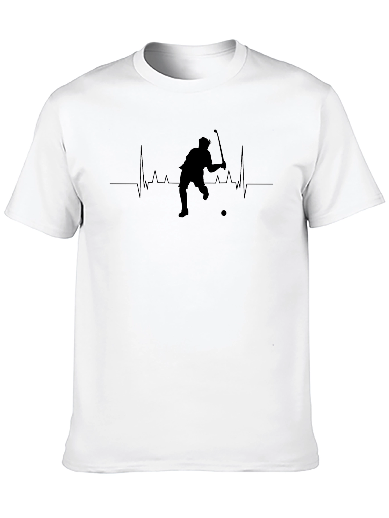 Black Golfer Heartbeat T-Shirt - Stylish & Unique view 10