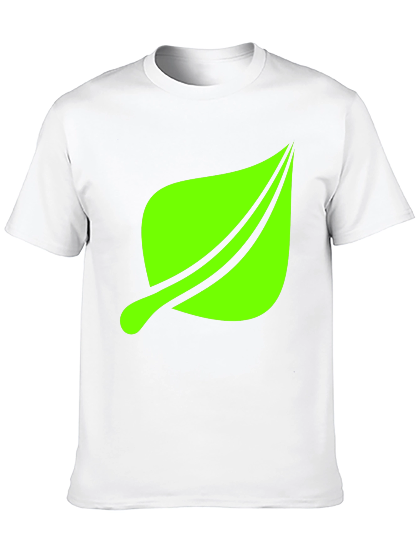 Black Leaf Graphic Print Black T-Shirt view 10