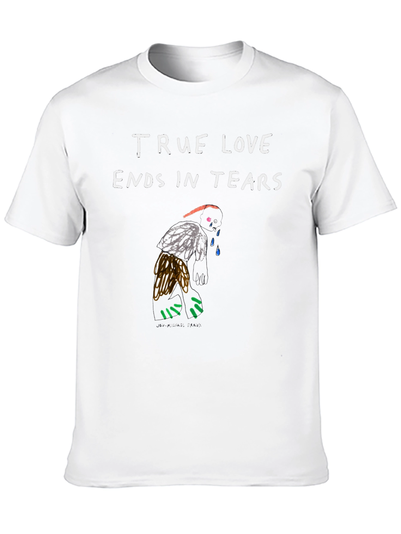 Black True Love Ends in Tears Graphic Tee view 10