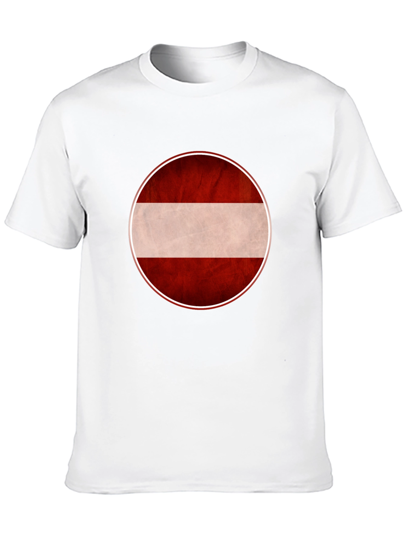 Black Latvia Flag Graphic Tee - Unisex Black T-Shirt view 10