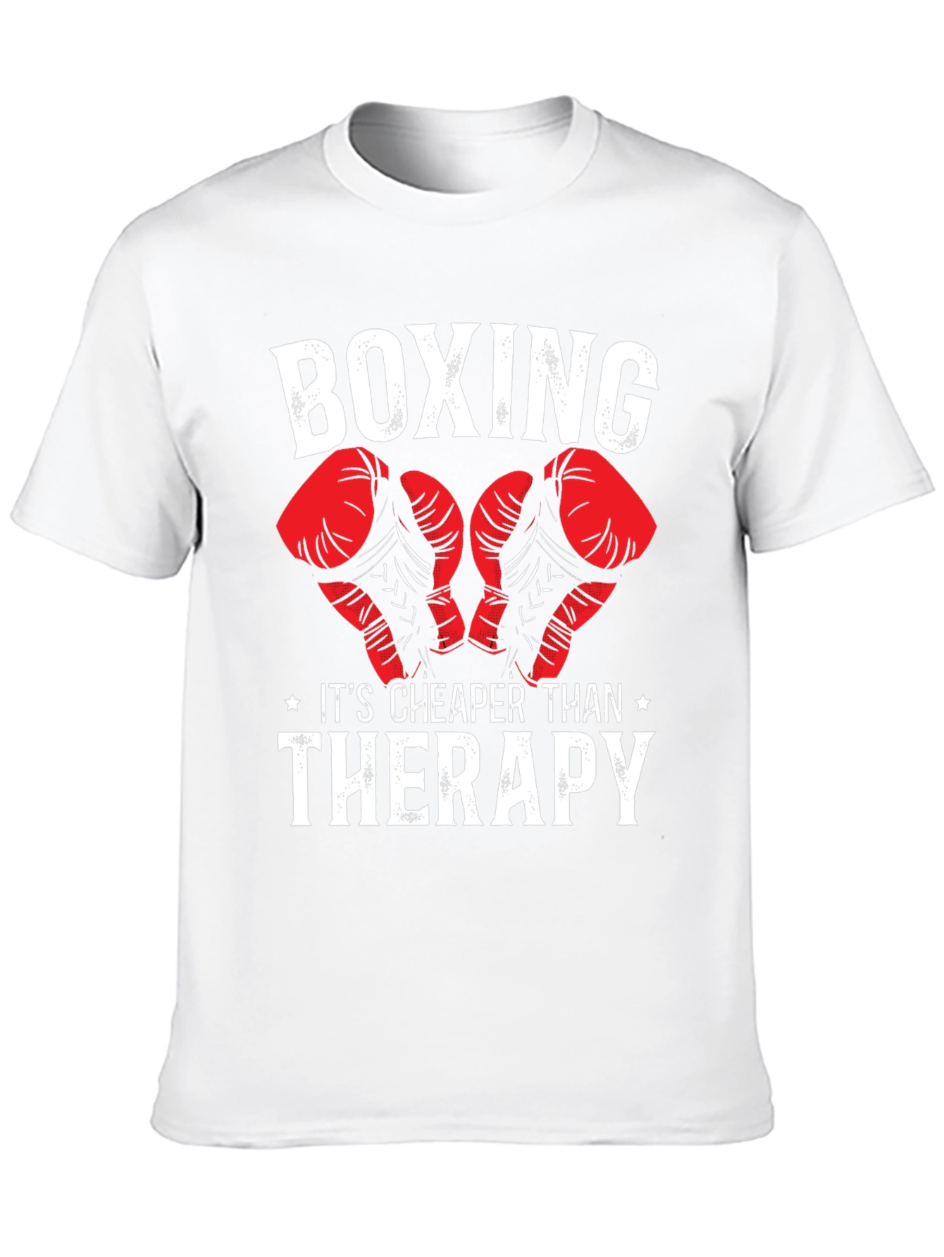 Black Boxing Cheaper Than Therapy Graphic T-Shirt view 10
