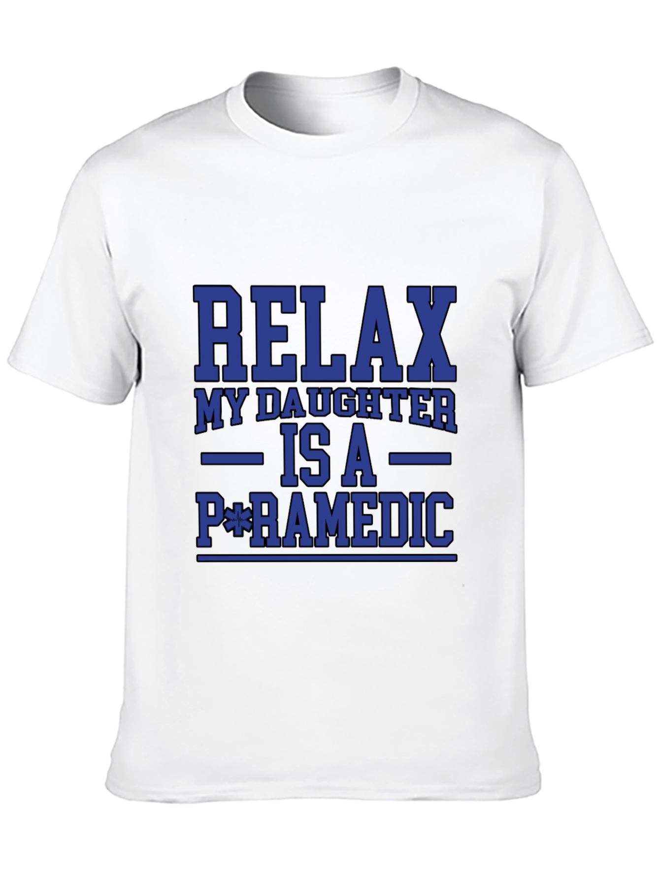 Black Relax My Daughter is a Paramedic - Black T-shirt view 10