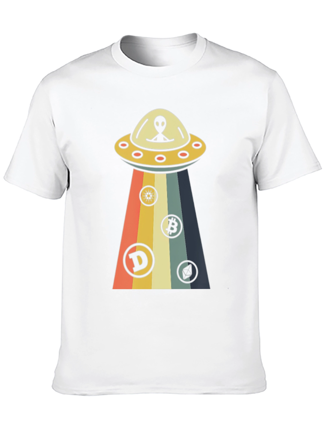 Black Alien UFO Cryptocurrency T-Shirt view 10