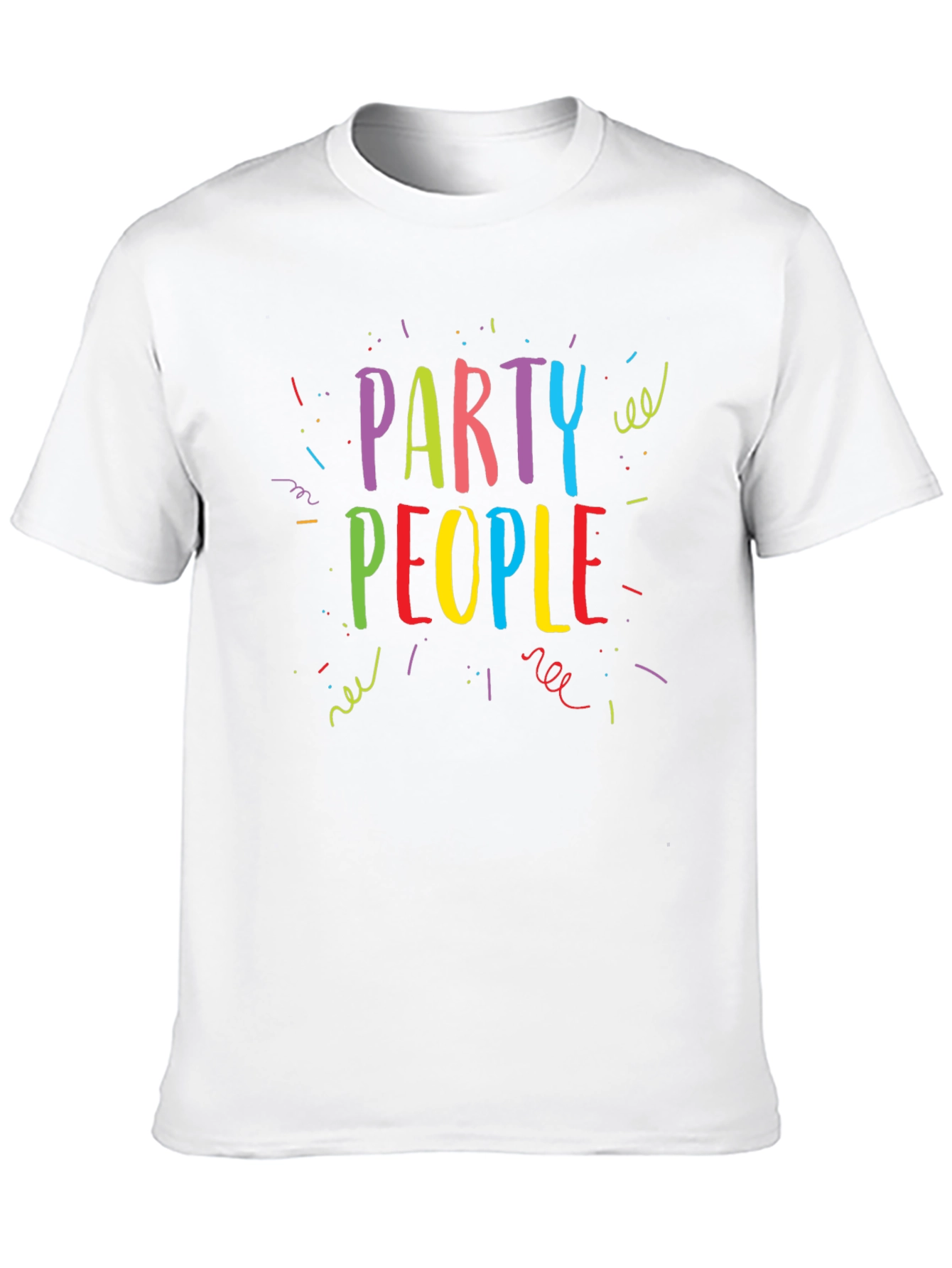 Black Party People Graphic Print T-Shirt view 10