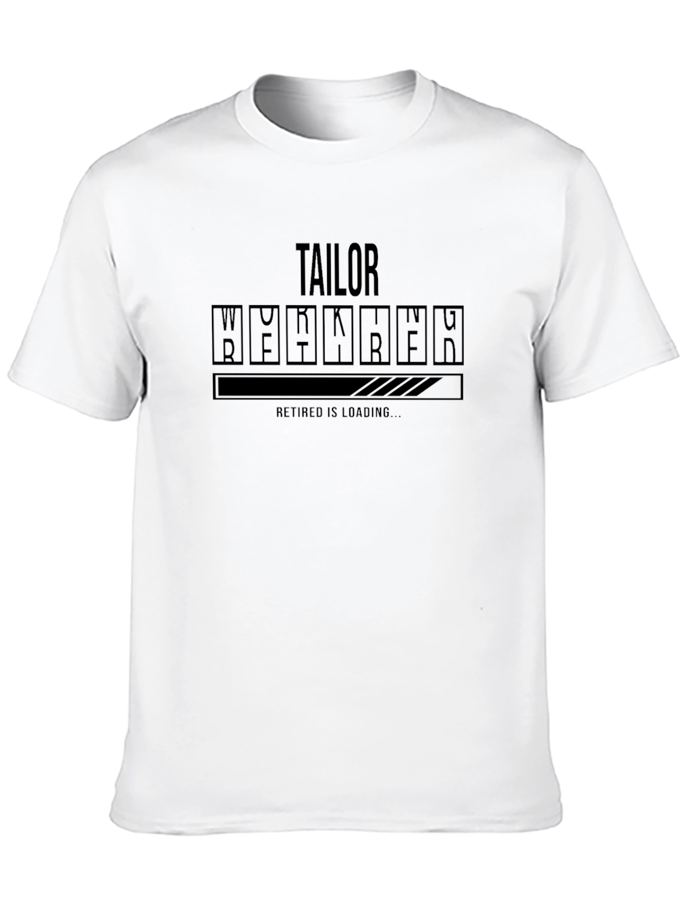 Black Tailor Retirement Loading T-Shirt view 10
