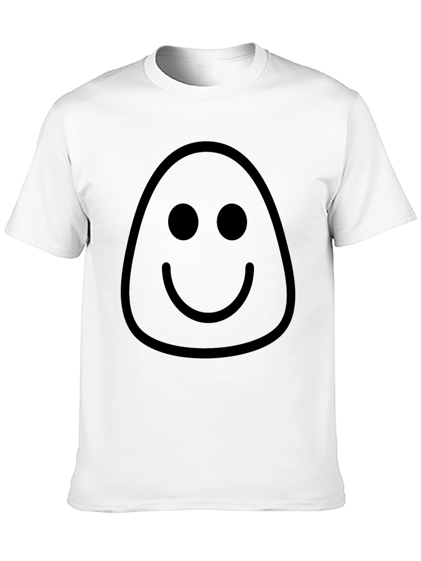Black Smiley Face Graphic Tee - Men's Black T-Shirt view 10