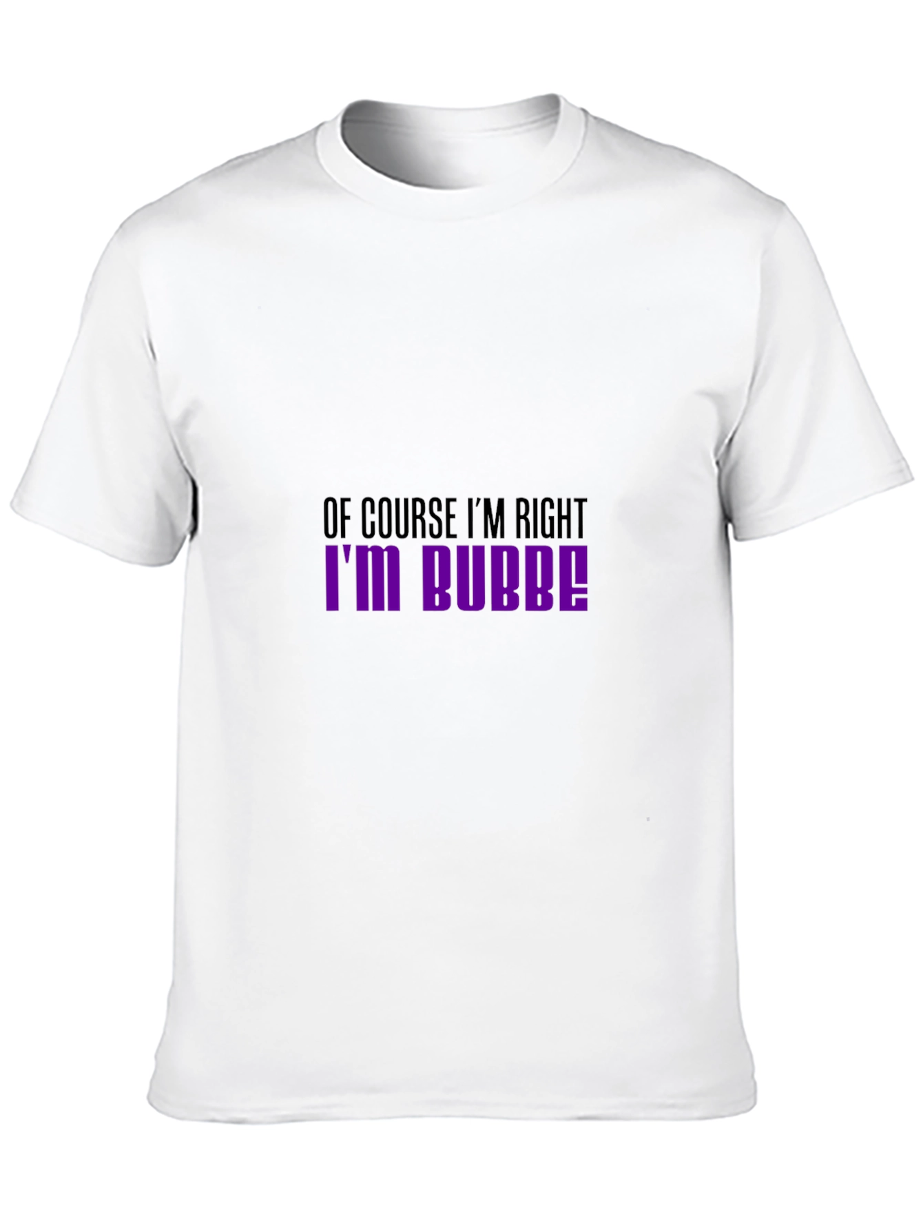 Black Of Course I'm Right I'm Bubbe! T-Shirt view 10
