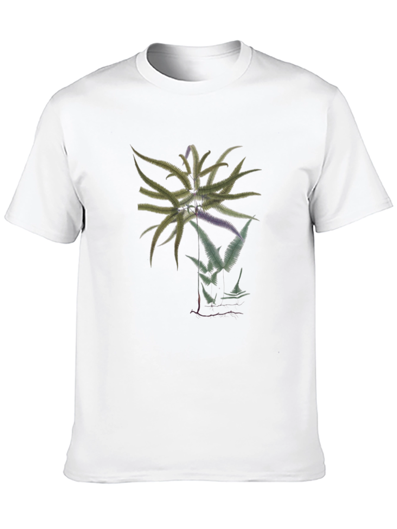 Black Botanical Graphic Black Tee view 10