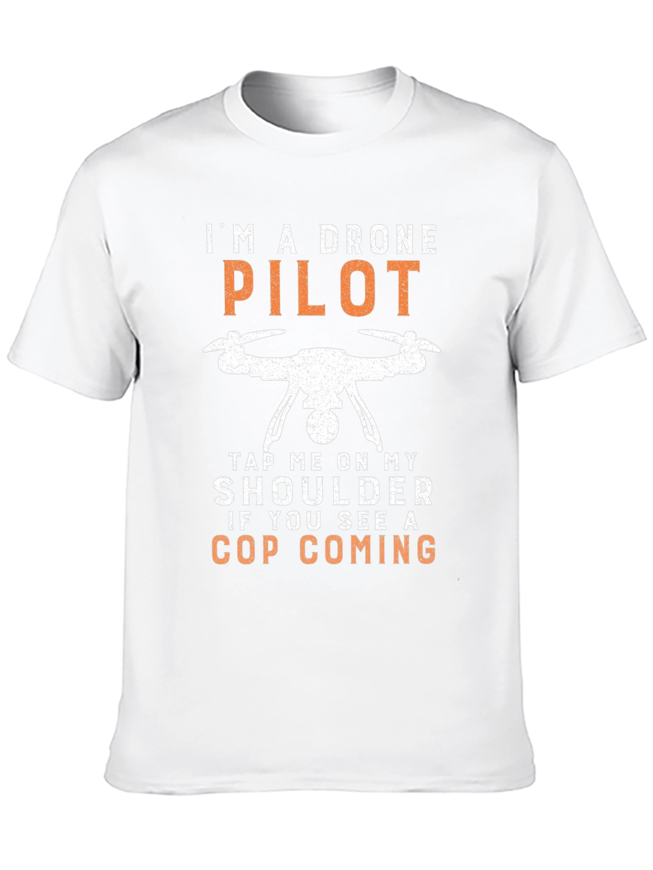 Black Drone Pilot Novelty Graphic T-Shirt view 10