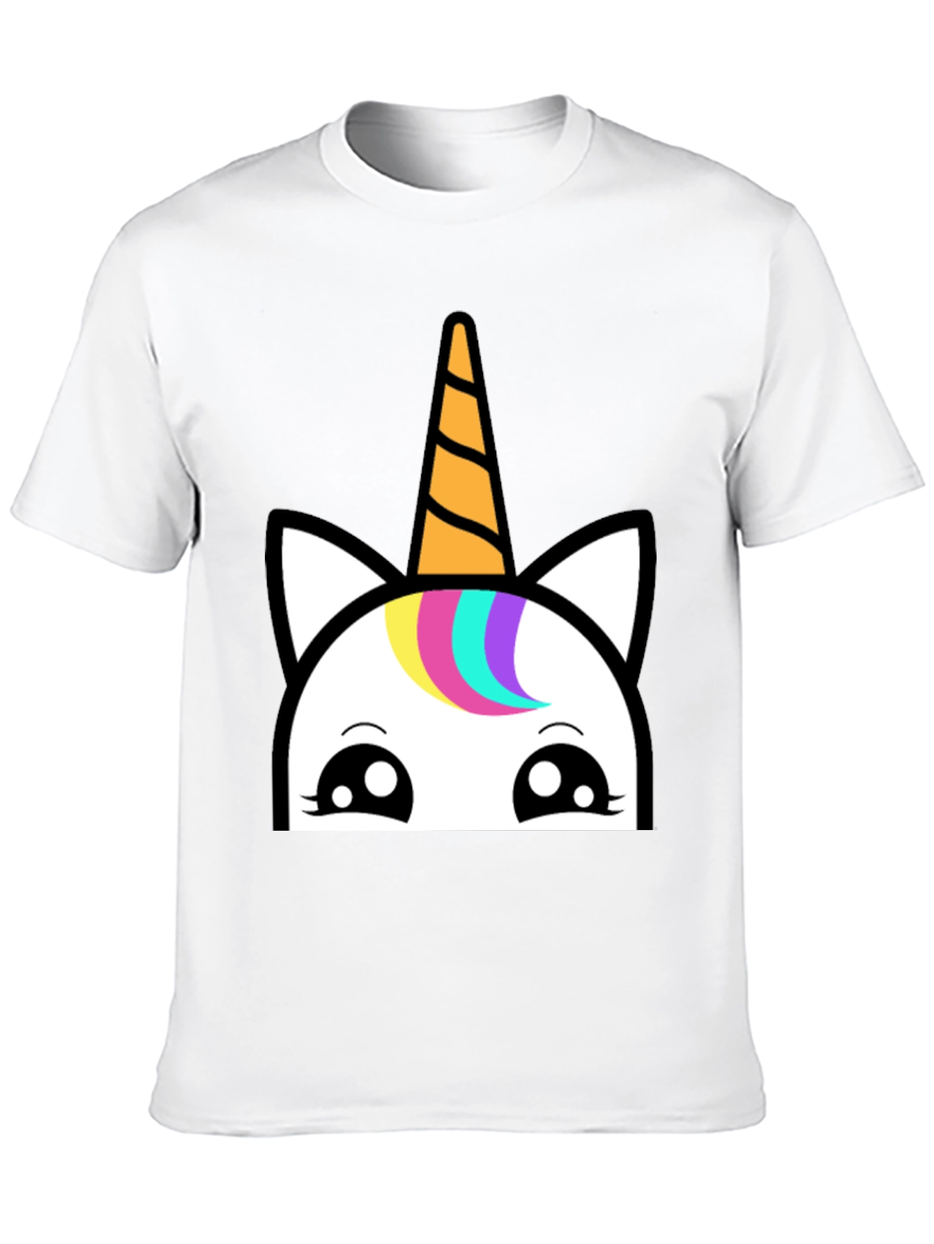 Black Unicorn Graphic T-Shirt - Black Cotton Tee view 10