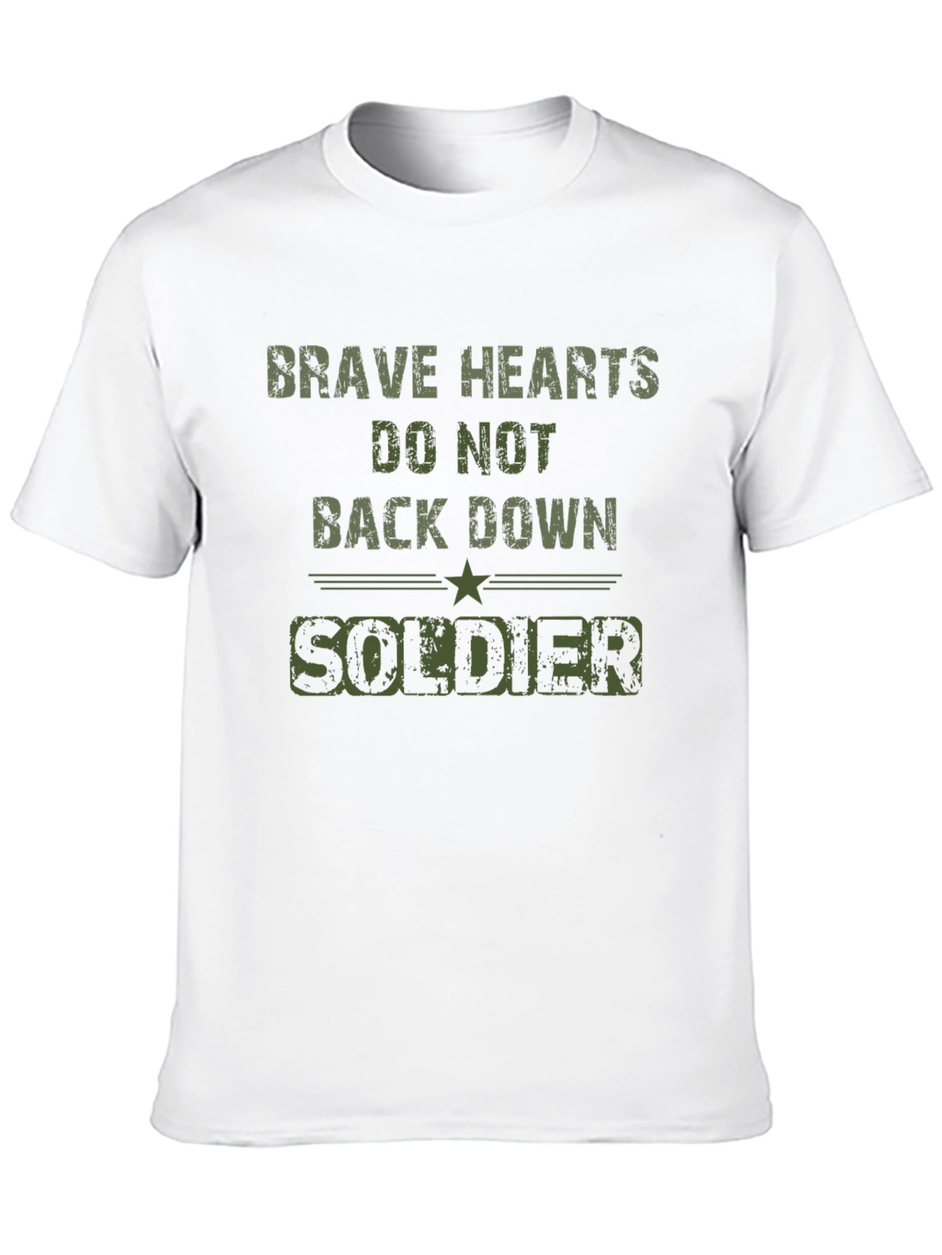 Black Brave Hearts Soldier Graphic Tee - Black view 10