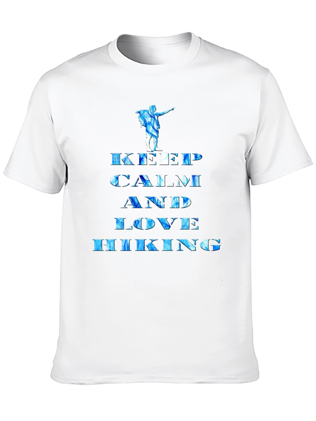 Black Keep Calm and Love Hiking Graphic Tee view 10