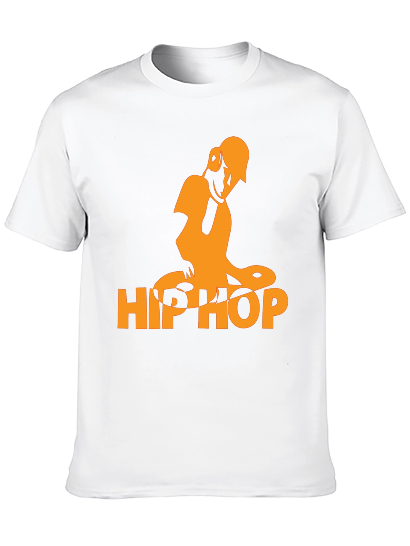 Black Hip Hop Graphic T-Shirt - Black Cotton Blend view 10
