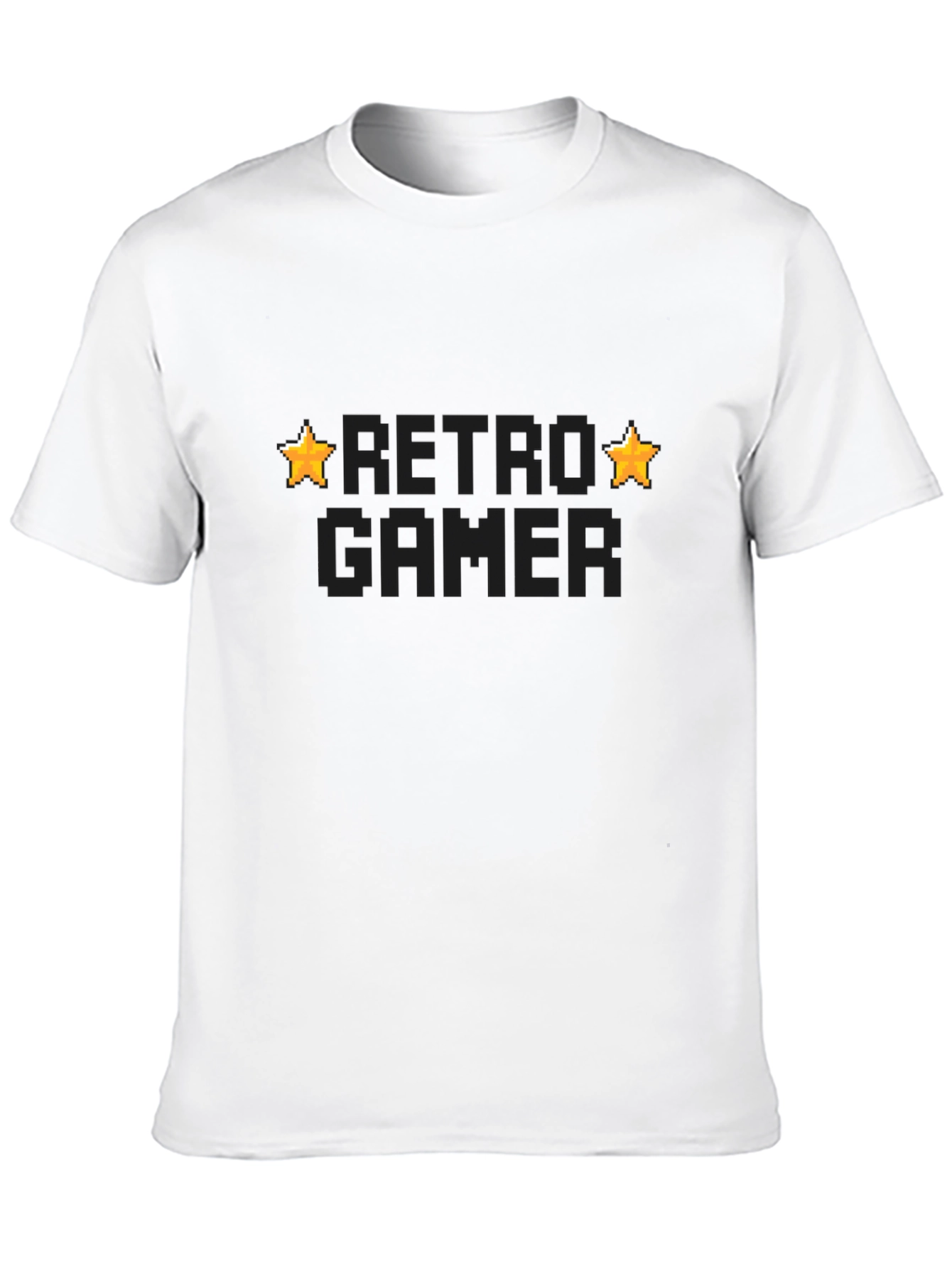 Black Retro Gamer Black T-Shirt view 10